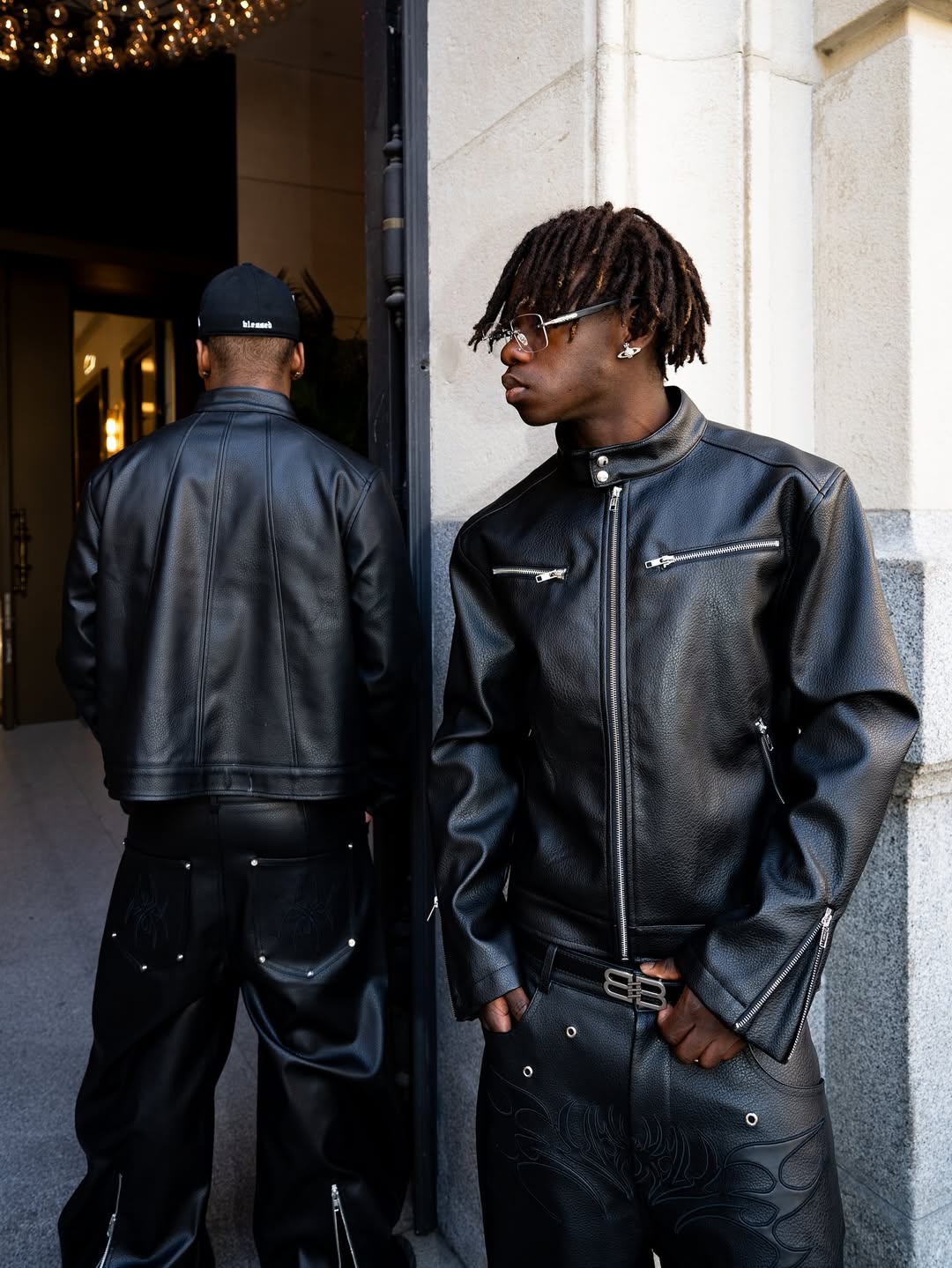 Elixir Biker Black Leather Jacket