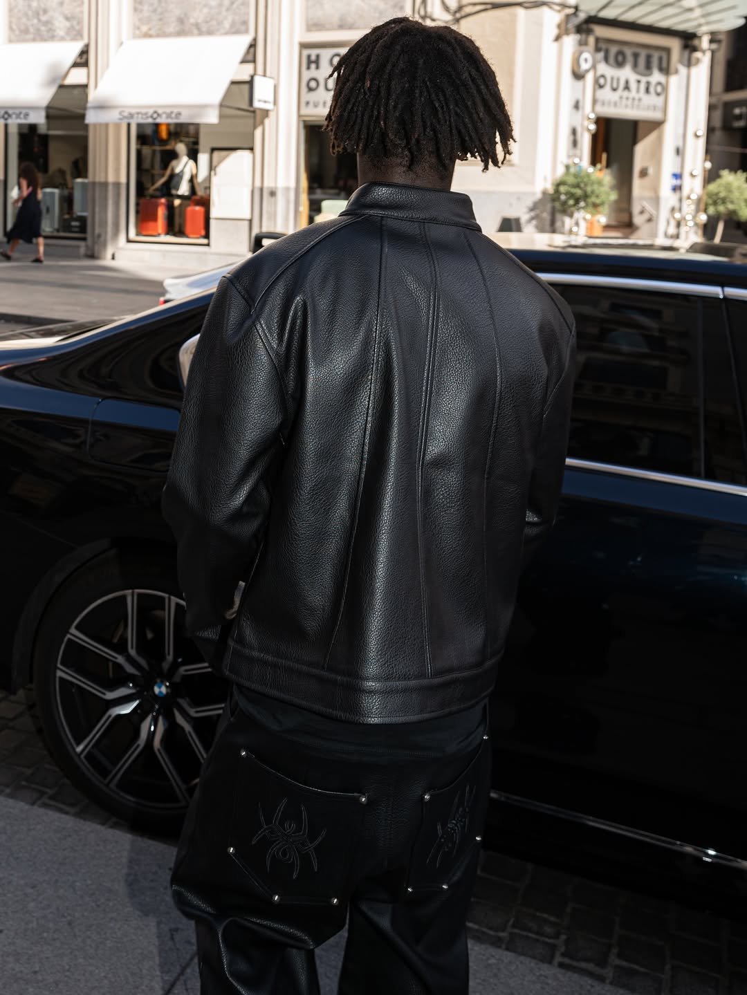 Elixir Biker Black Leather Jacket