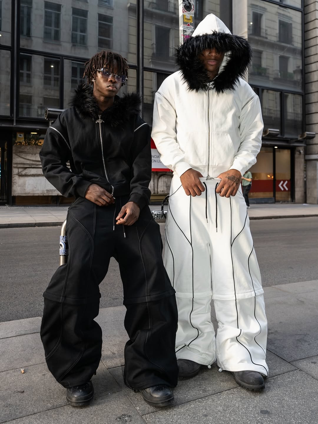 Elixir Detachable Black Tracksuit Pants