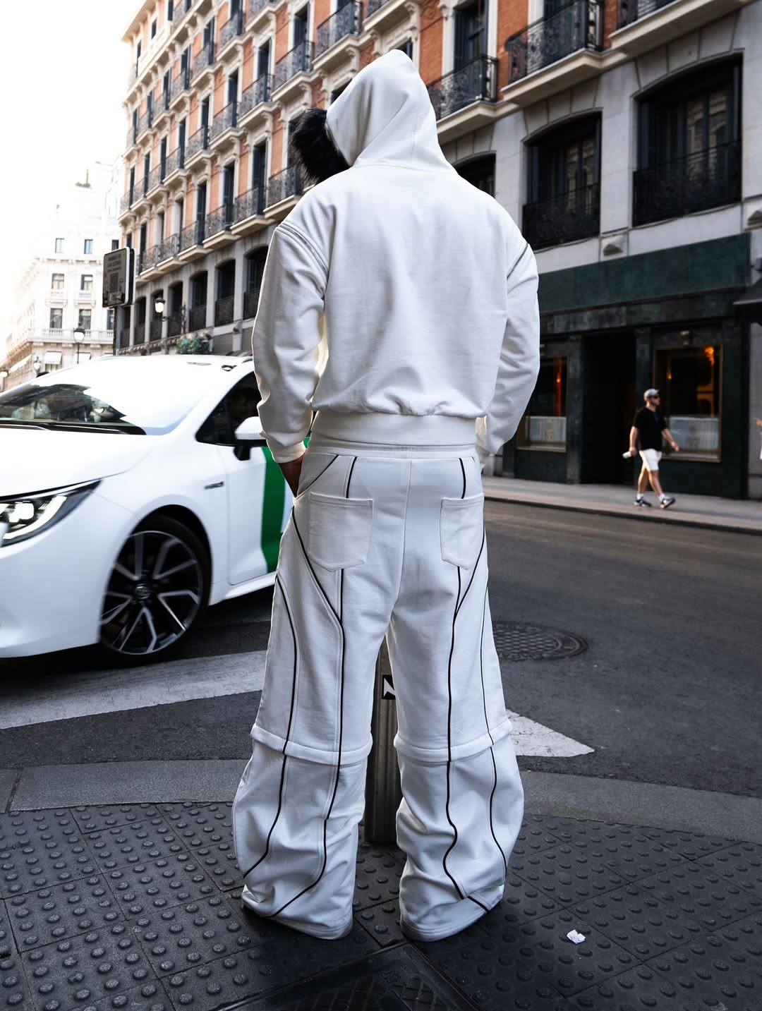 Elixir Detachable White Tracksuit Pants