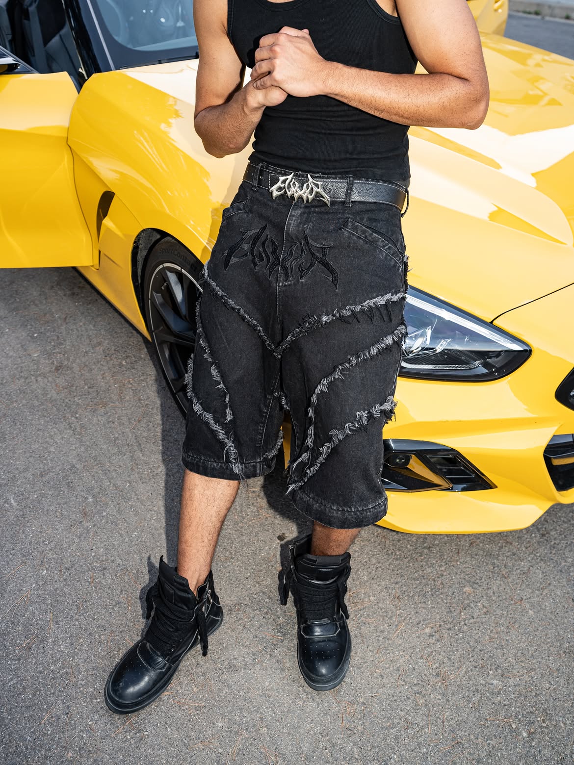 Elixir Distressed Detachable Jeans