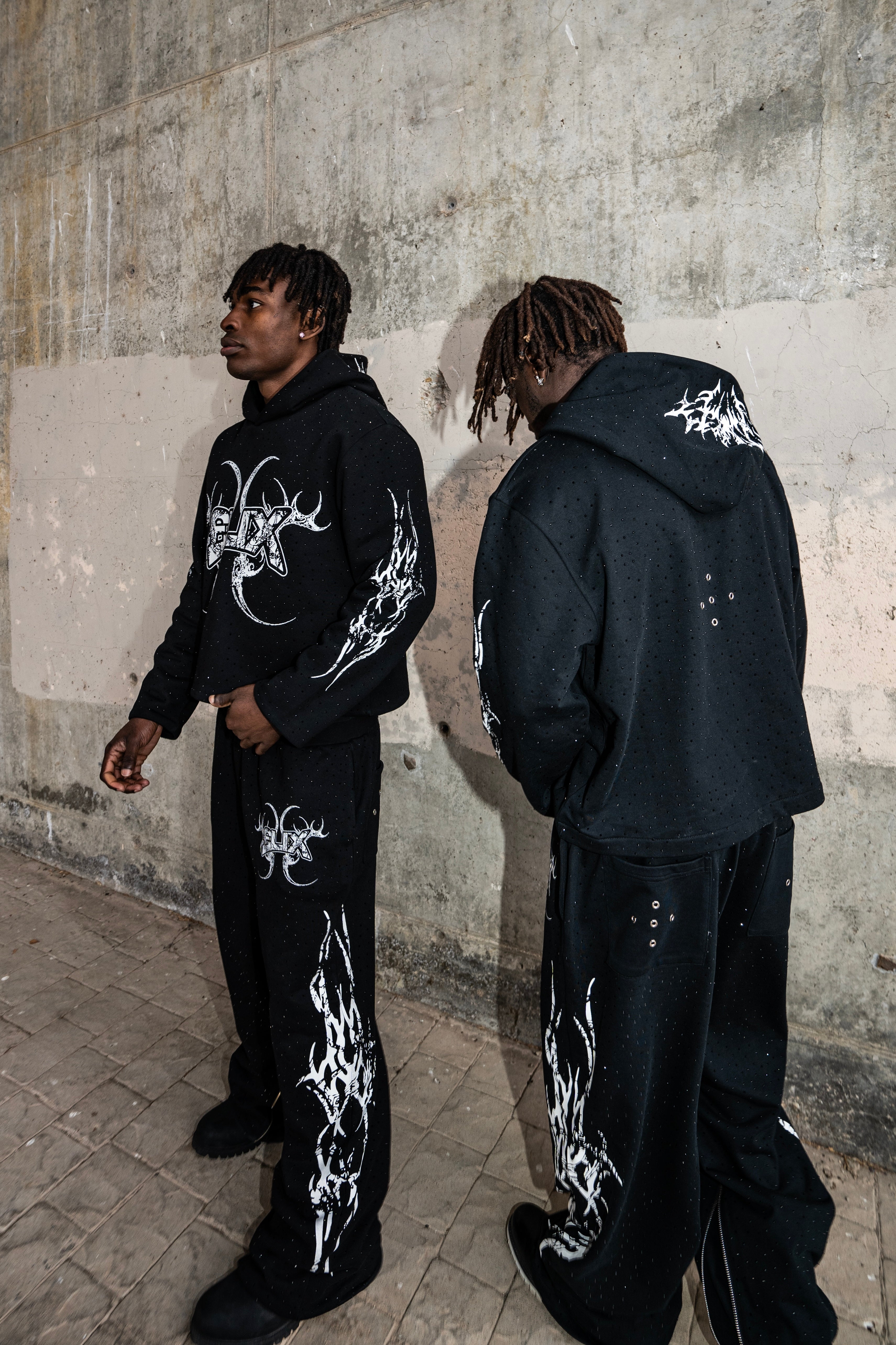 Elixir Rhinestones Tracksuit Hoodie