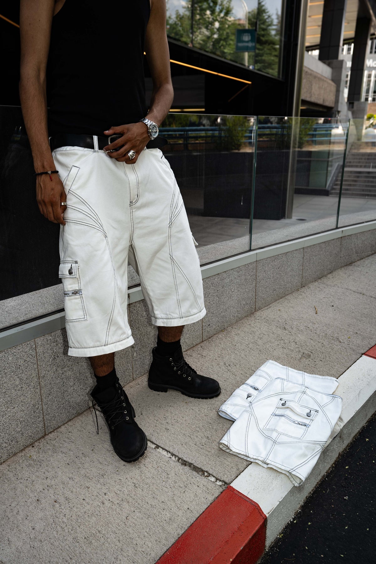 Elixir Detachable White Jeans
