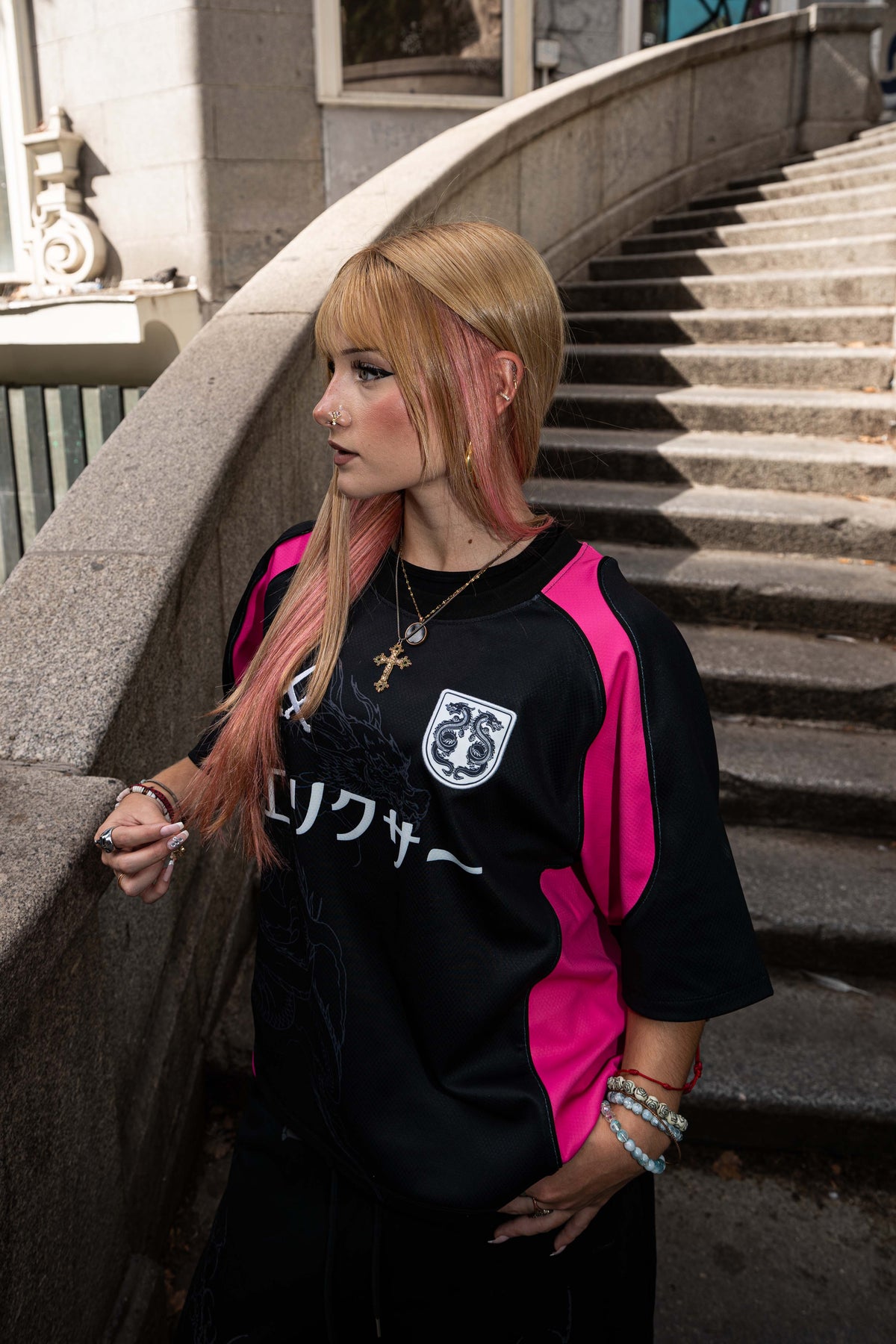 Elixir Japan Pink Football Jersey