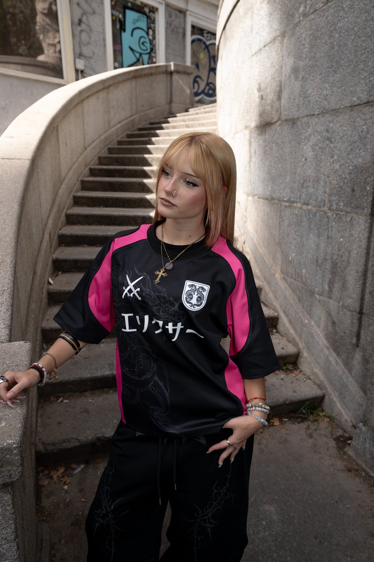 Elixir Japan Pink Football Jersey