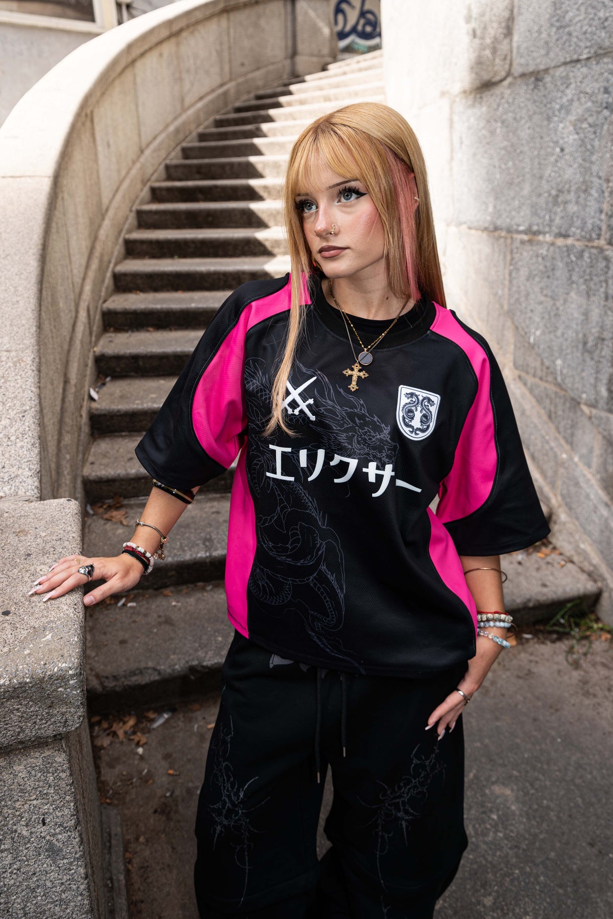 Elixir Japan Pink Football Jersey