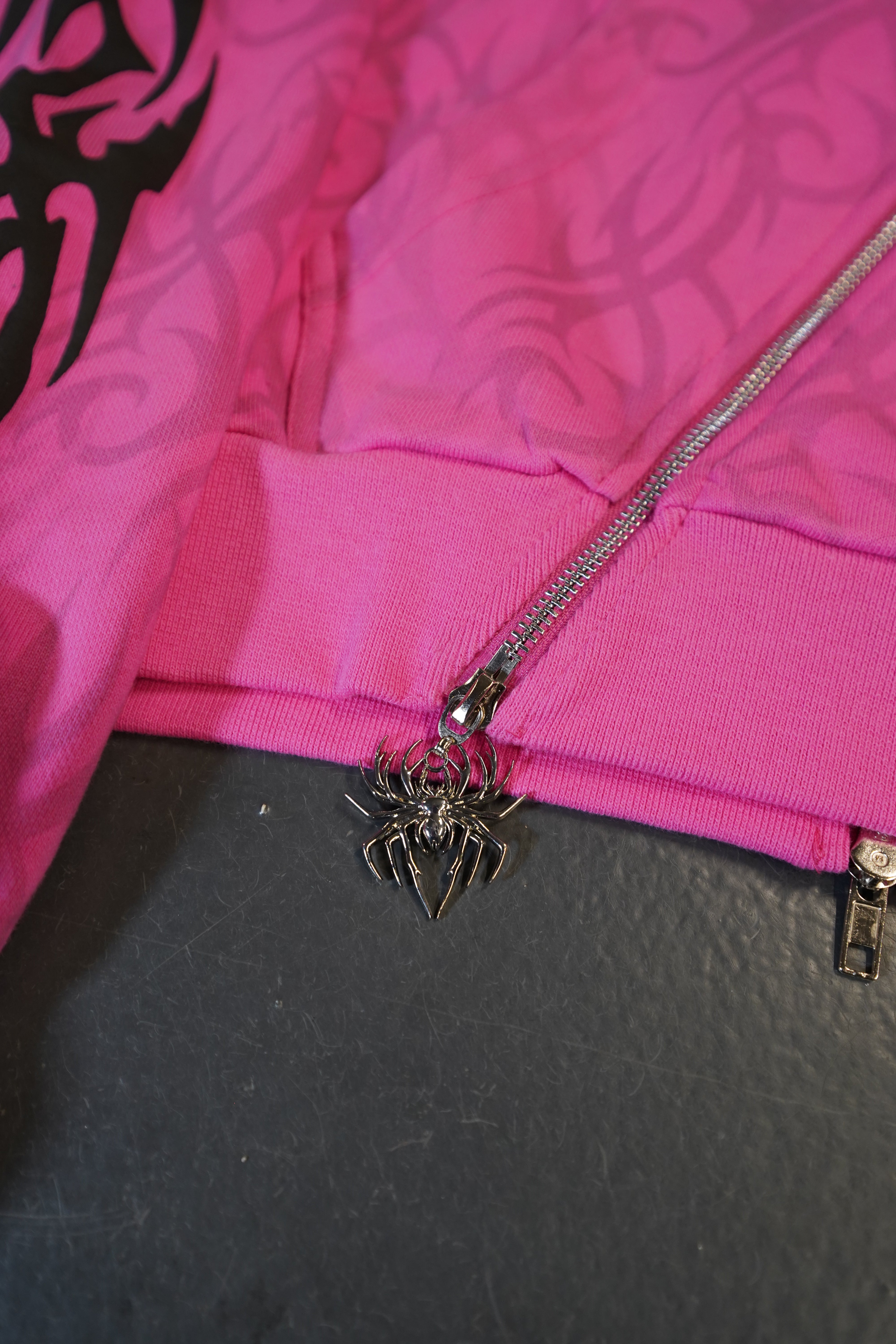 Elixir Diagonal Tribal Pink Zip-Up