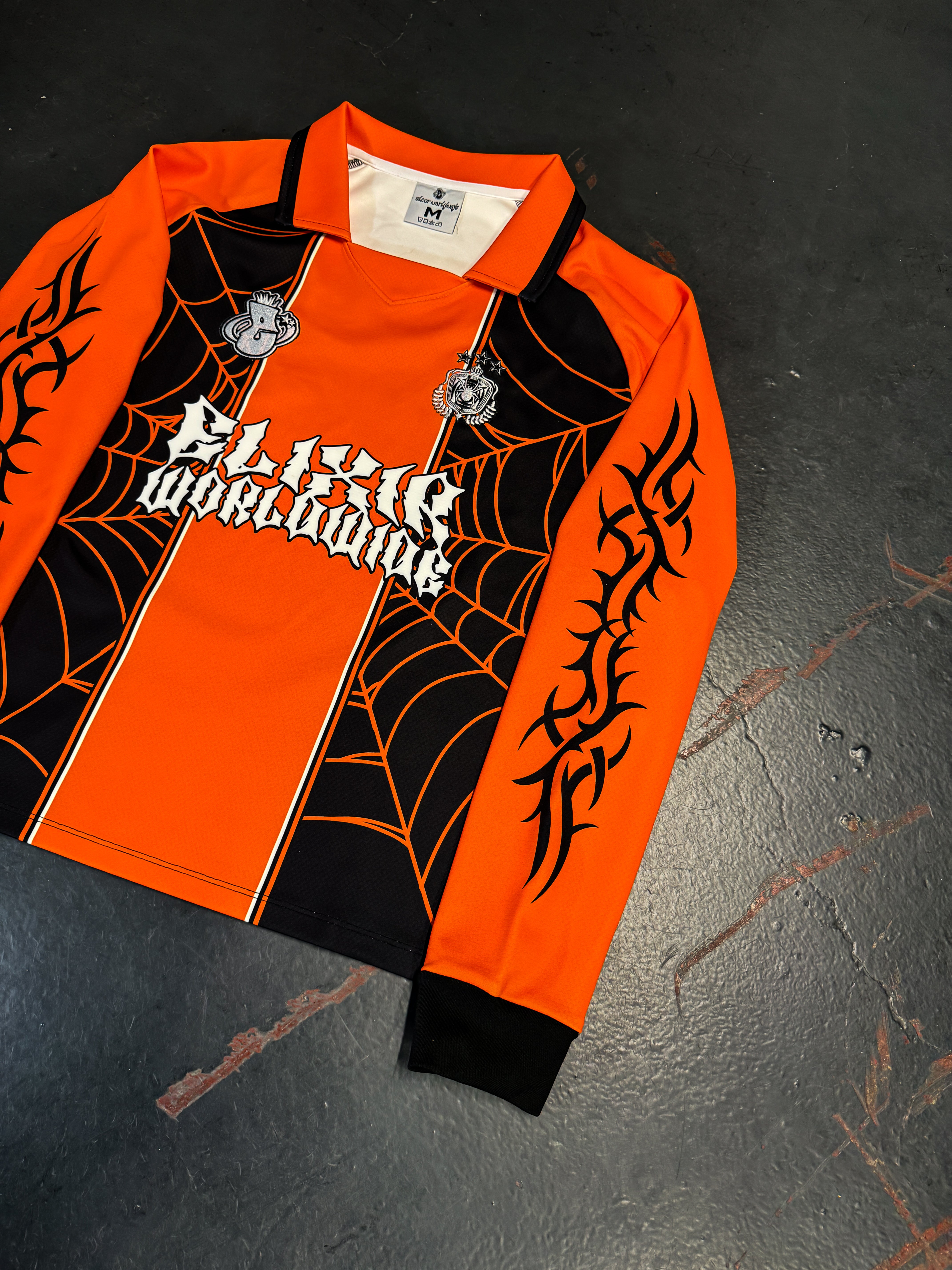 Elixir Orange Long Sleeve 00 Football Jersey