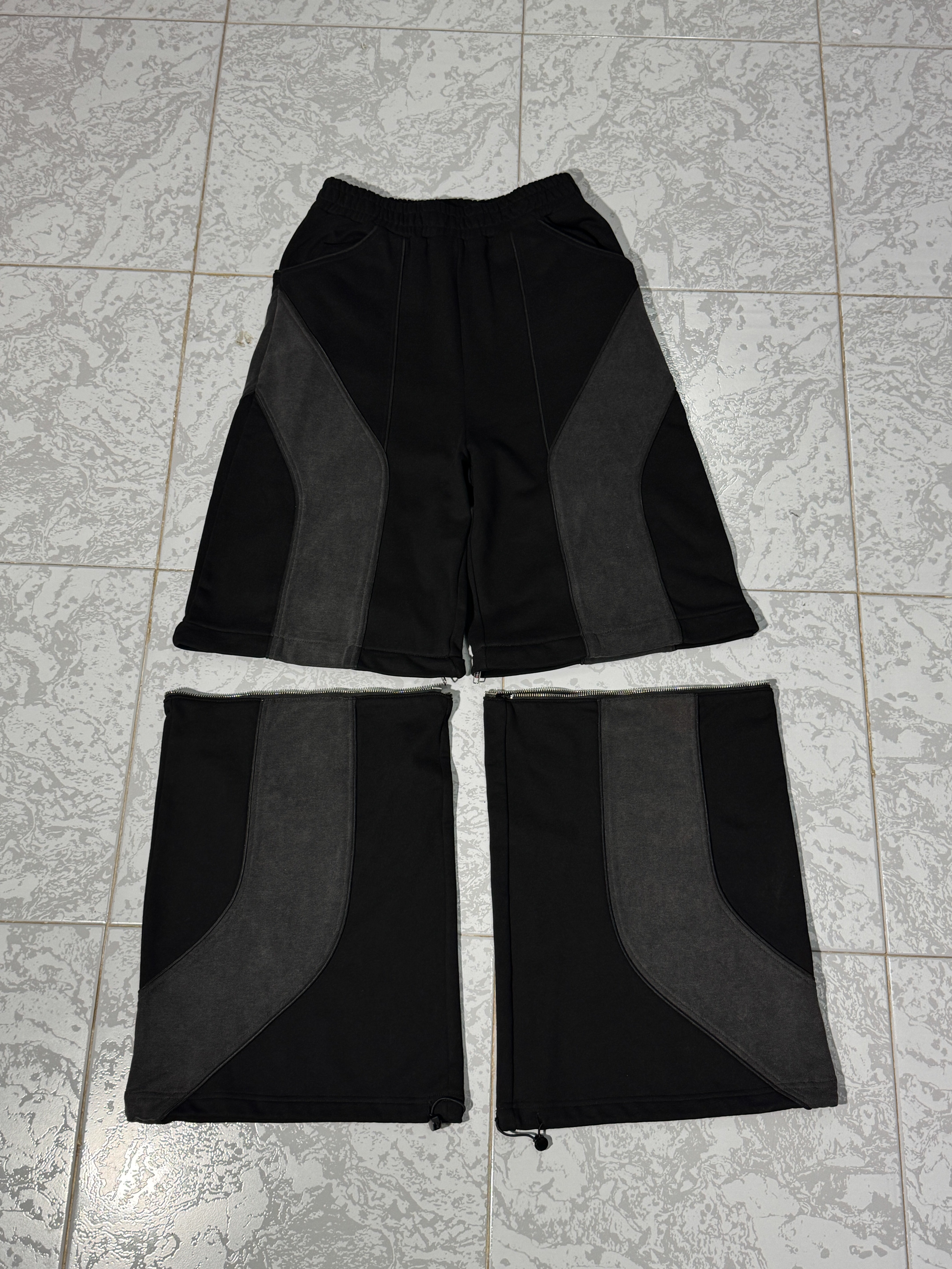 Elixir Detachable Gray-Black Tracksuit Pants