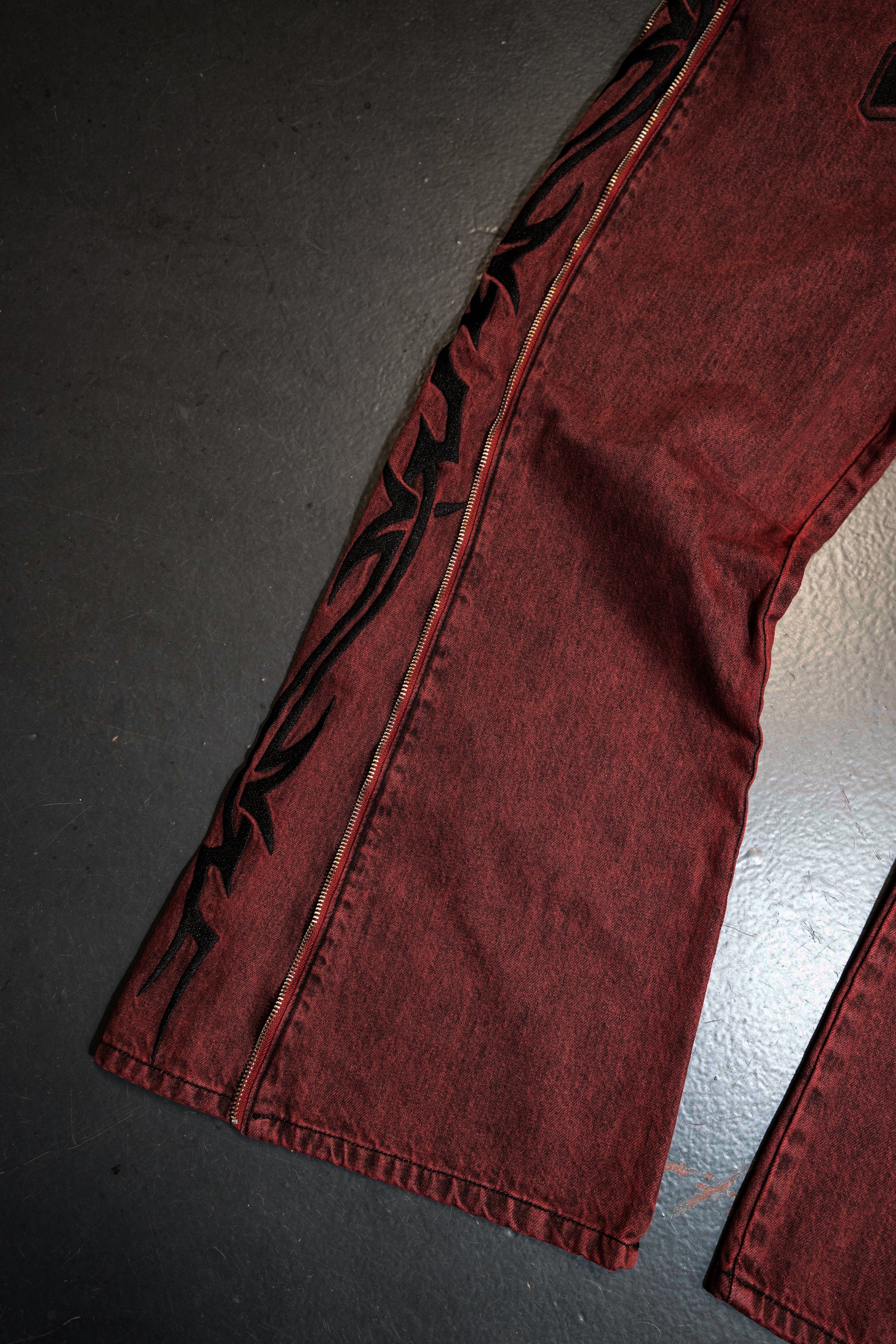 Elixir Tribal Red Jeans