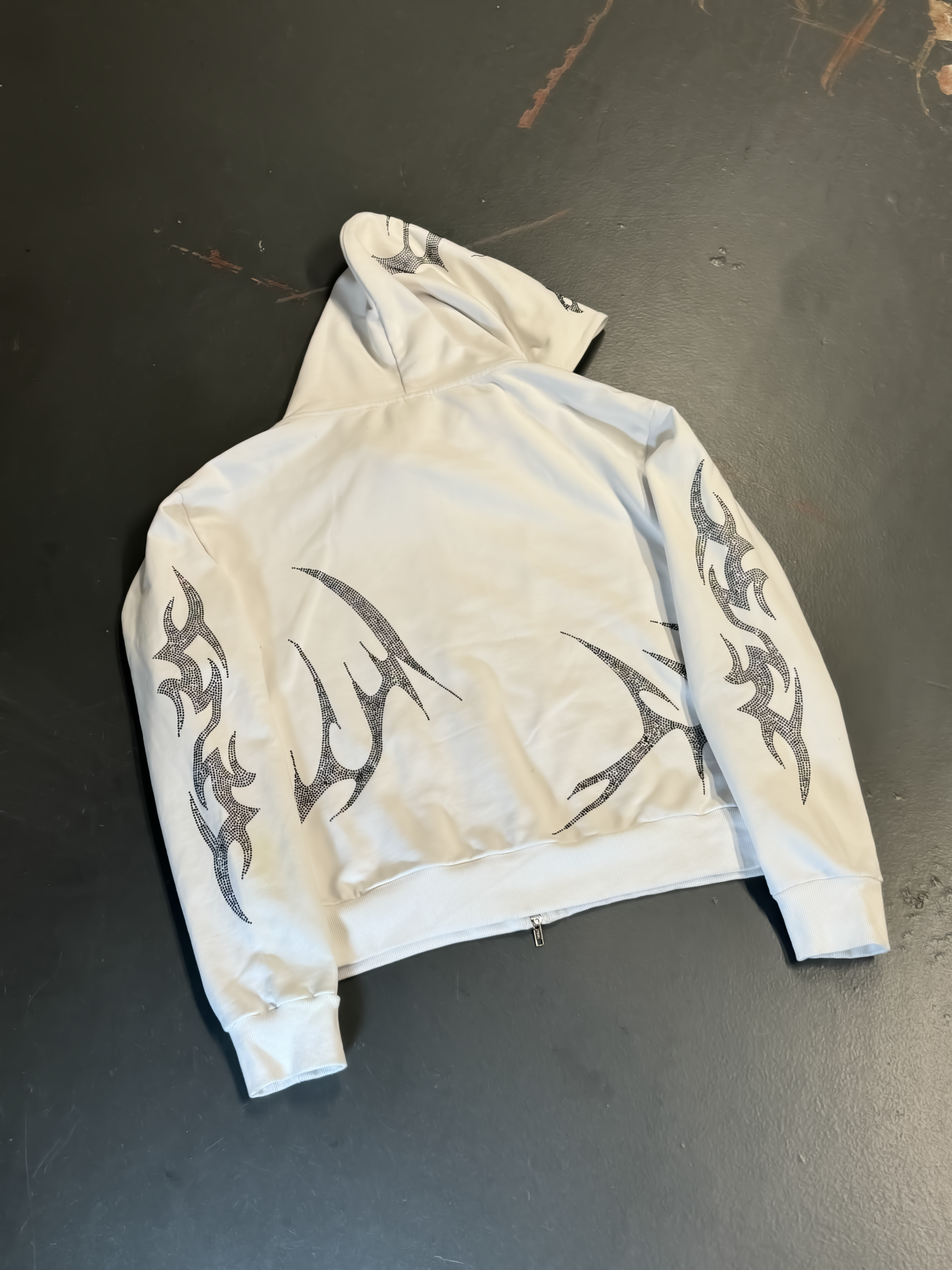 Elixir White Rhinestones v2 Zip Up