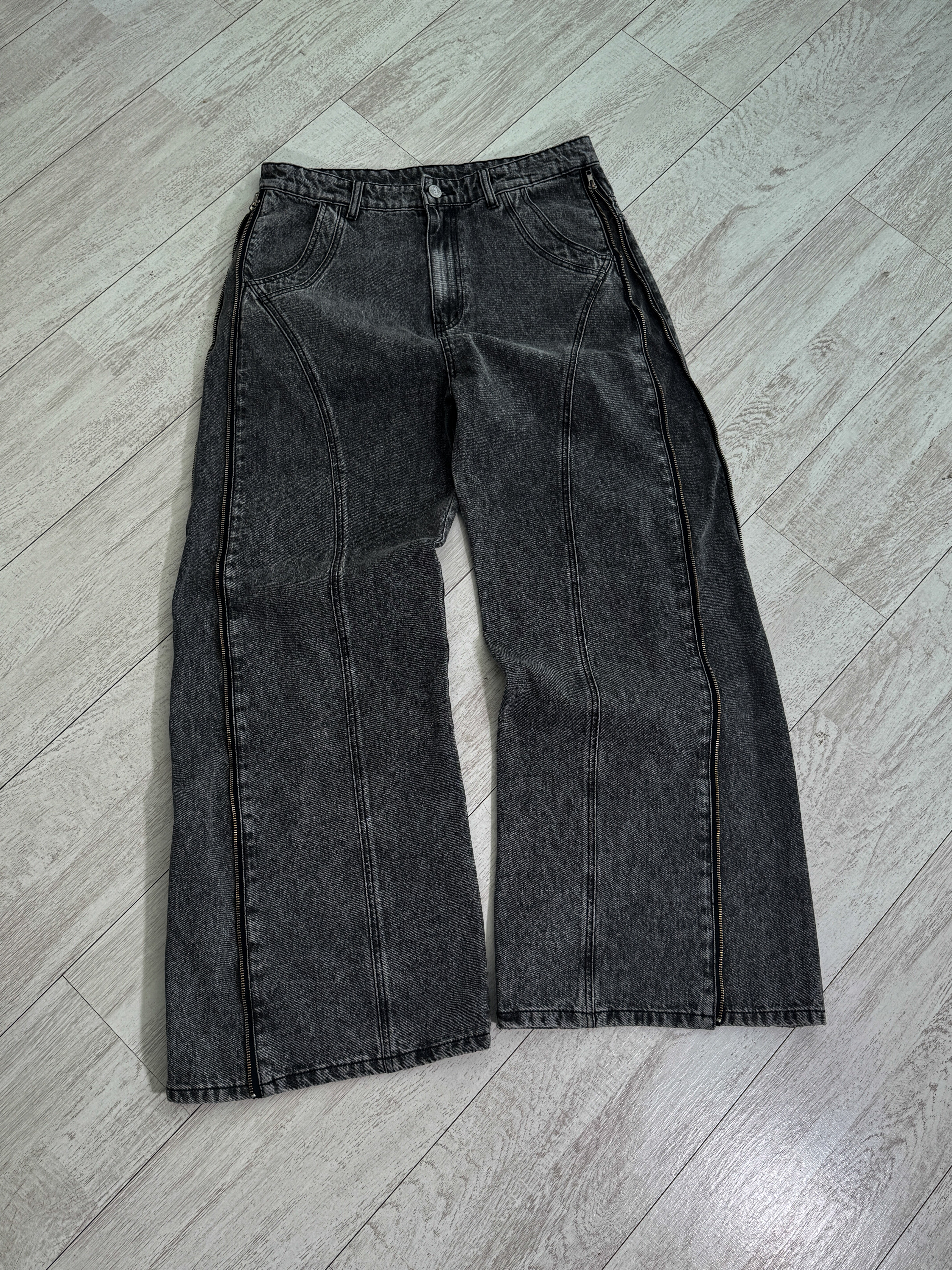 Elixir Gray Winter Denim Set Jeans