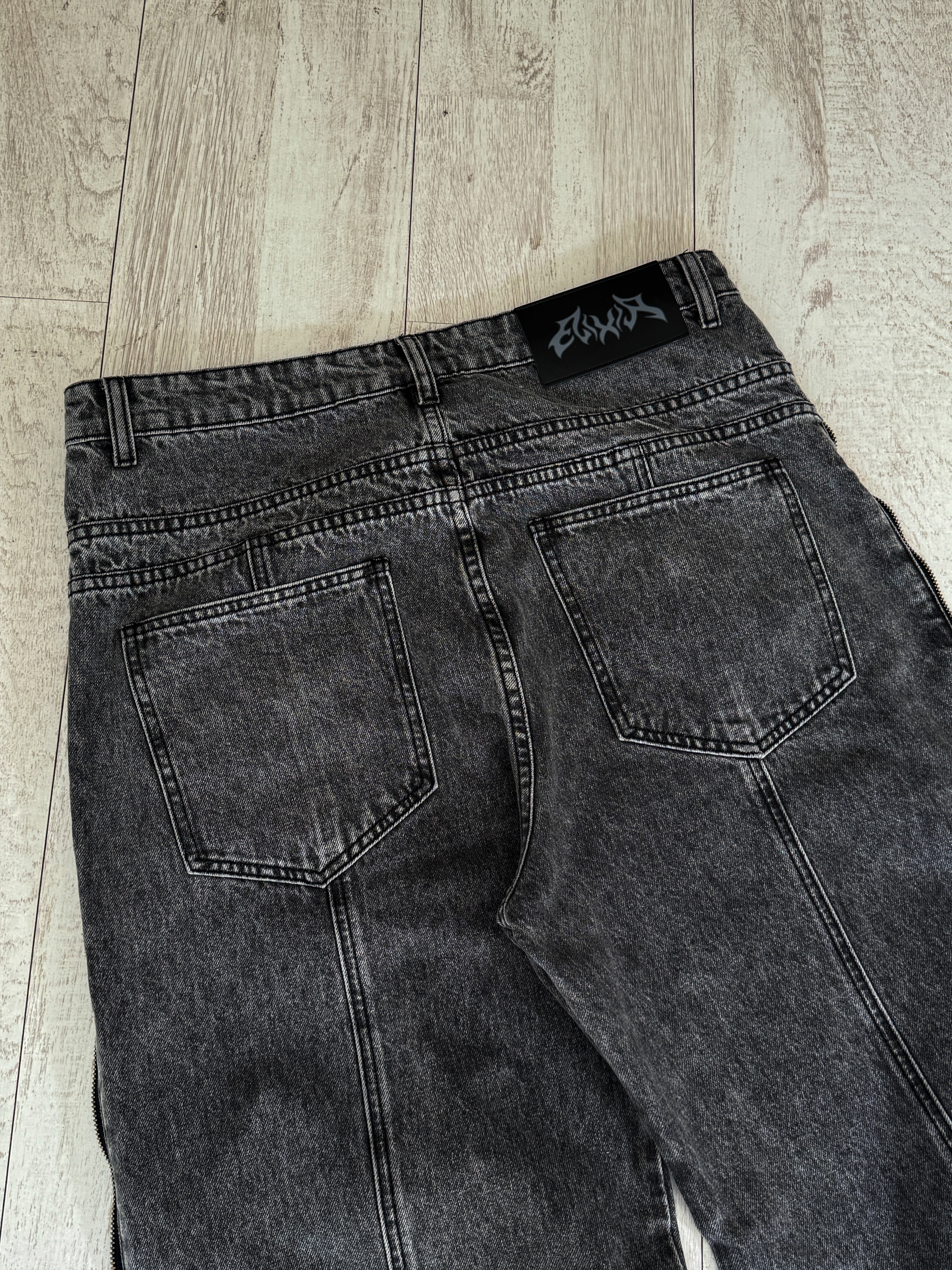 Elixir Gray Winter Denim Set Jeans