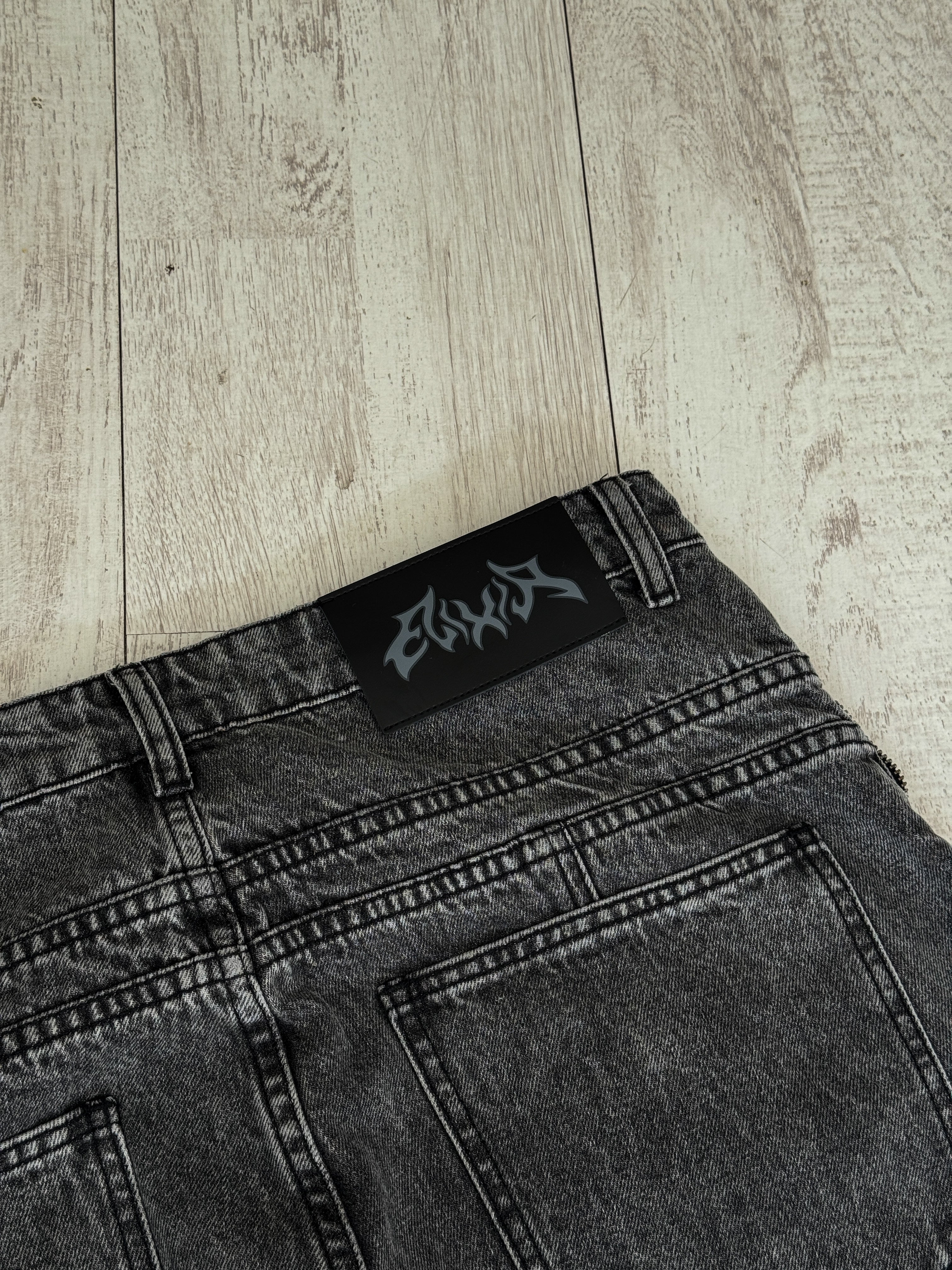 Elixir Gray Winter Denim Set Jeans
