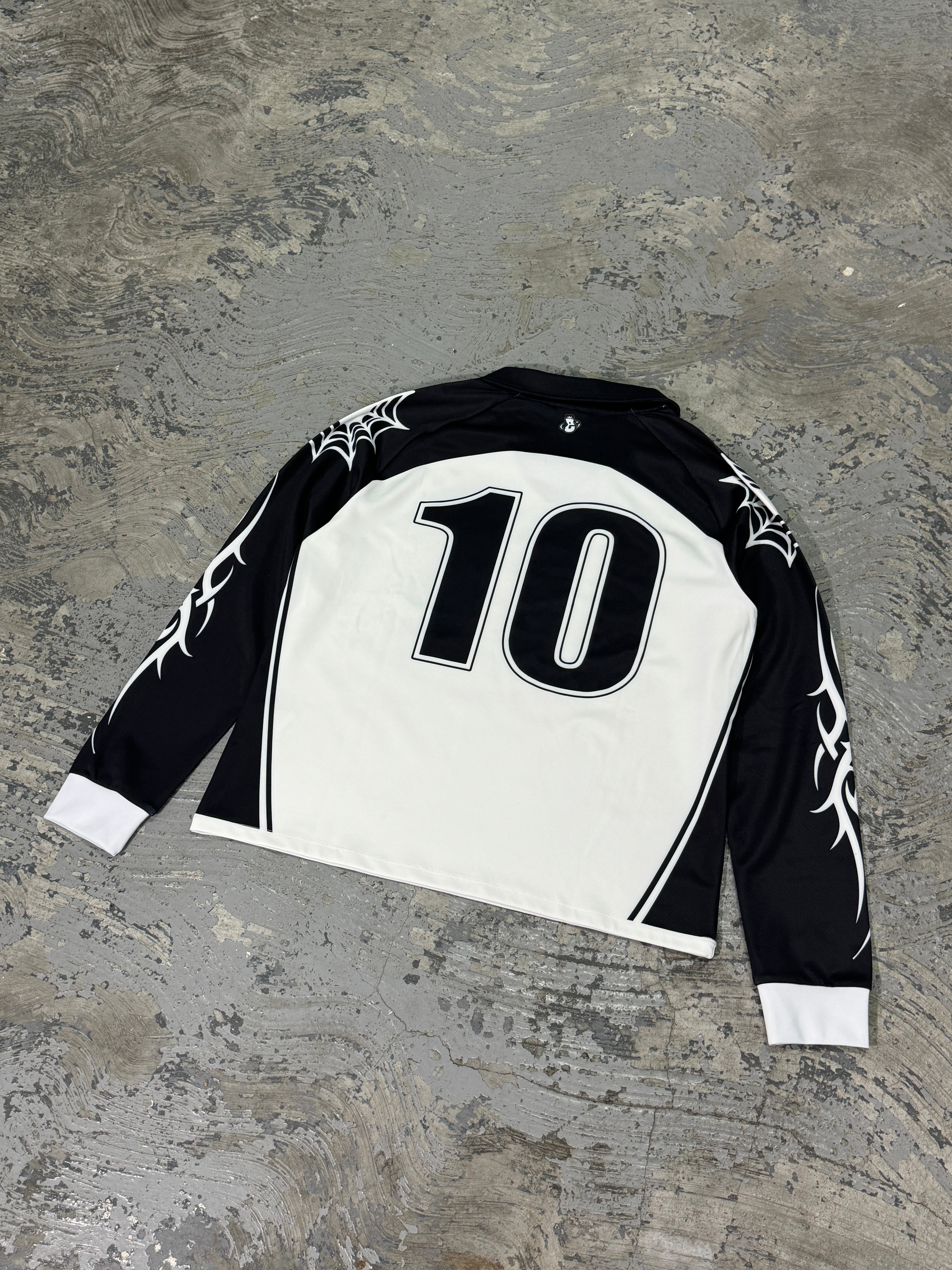 Elixir 10 White Long-Sleeve Football Jersey