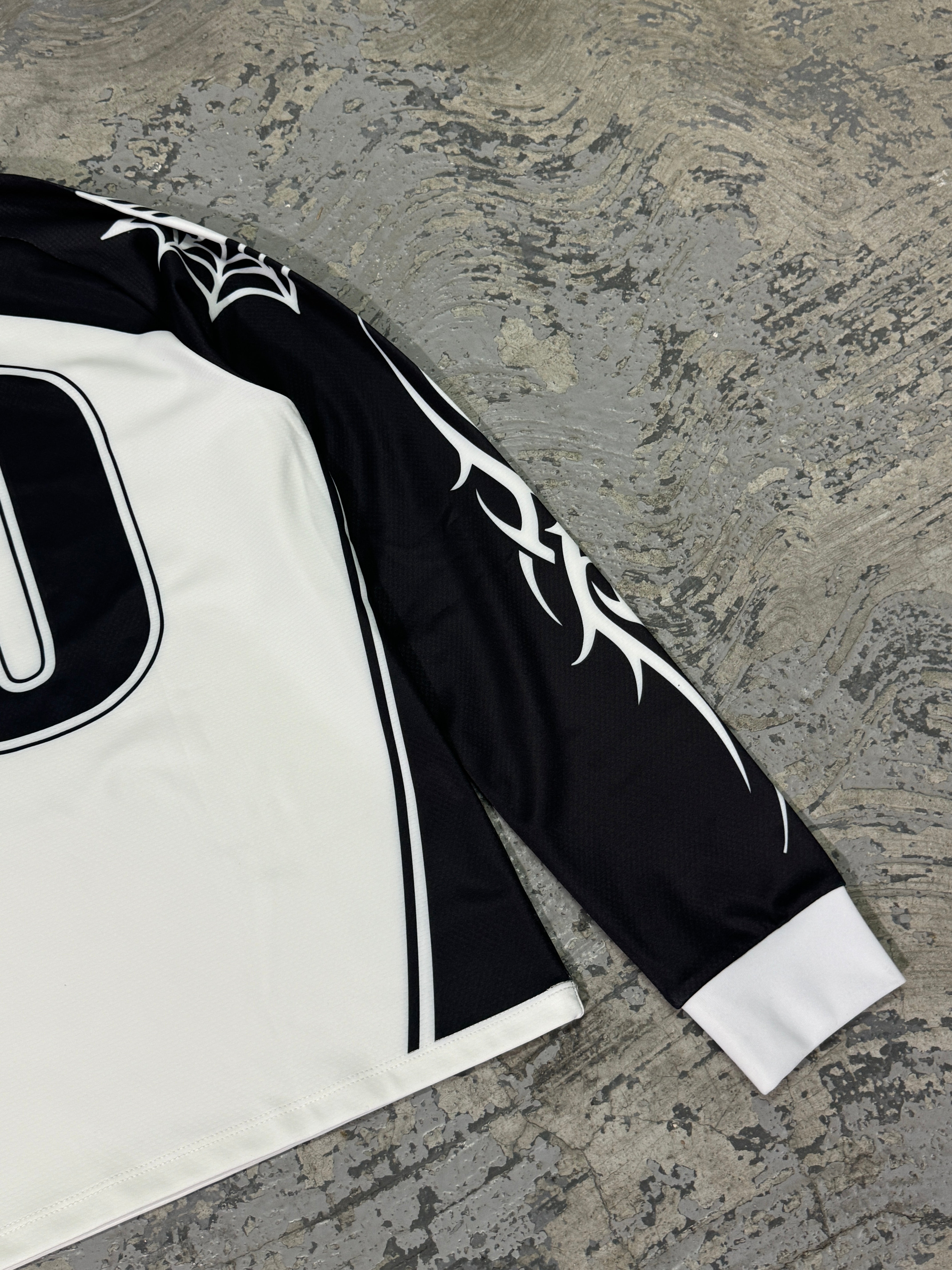 Elixir 10 White Long-Sleeve Football Jersey
