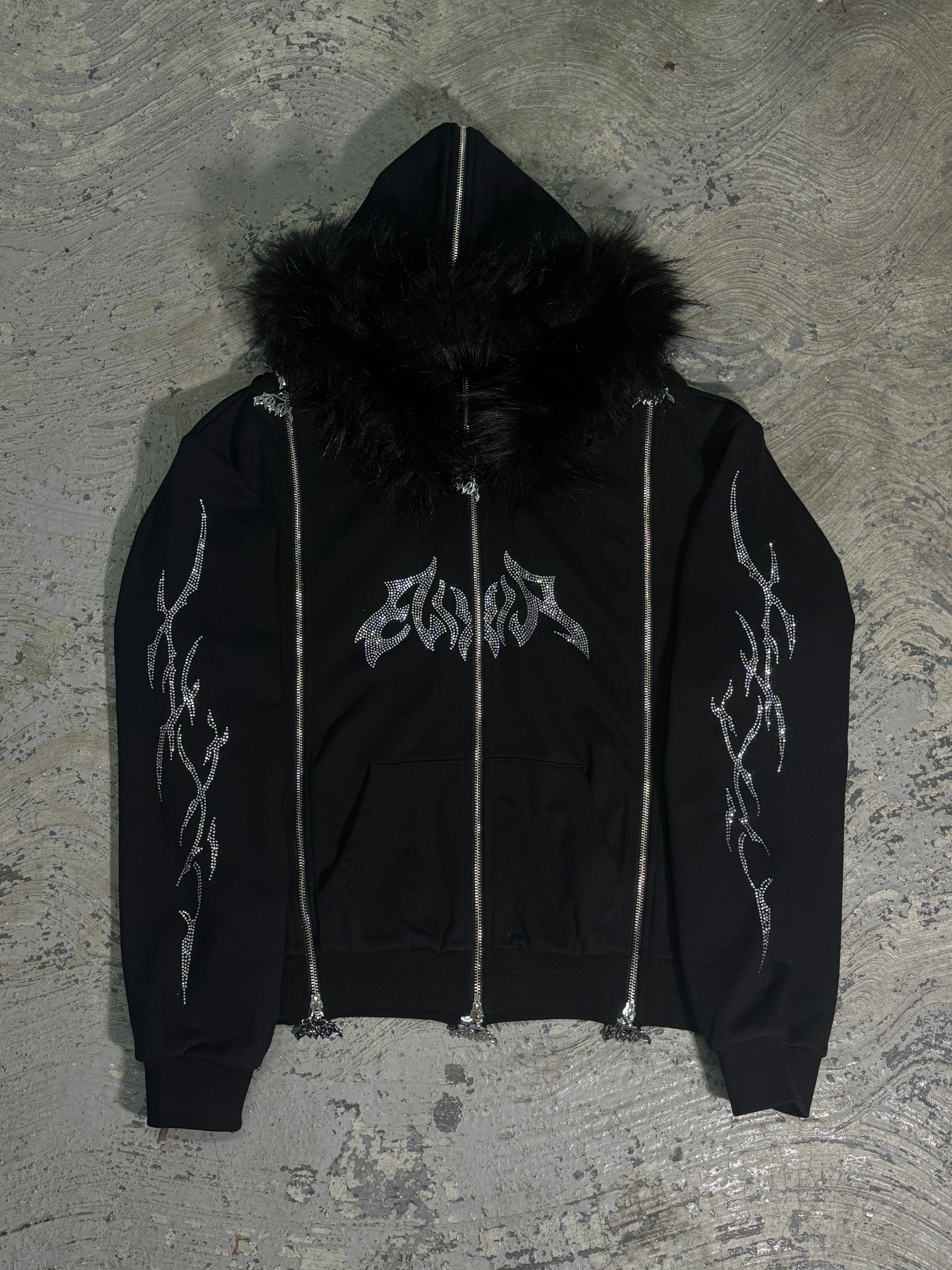 Elixir Rhinestones Tracksuit Zip-Up