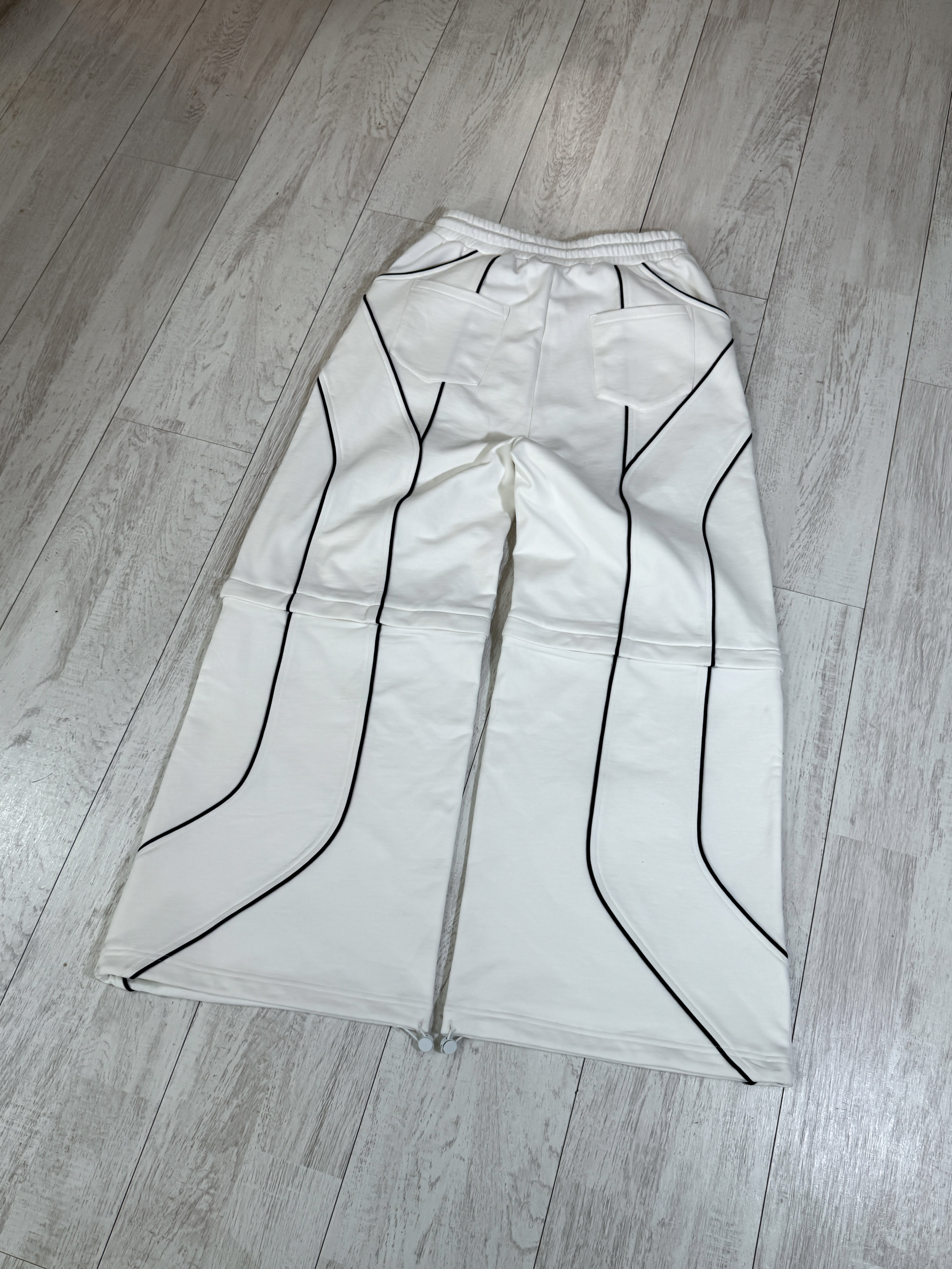 Elixir Detachable White Tracksuit Pants