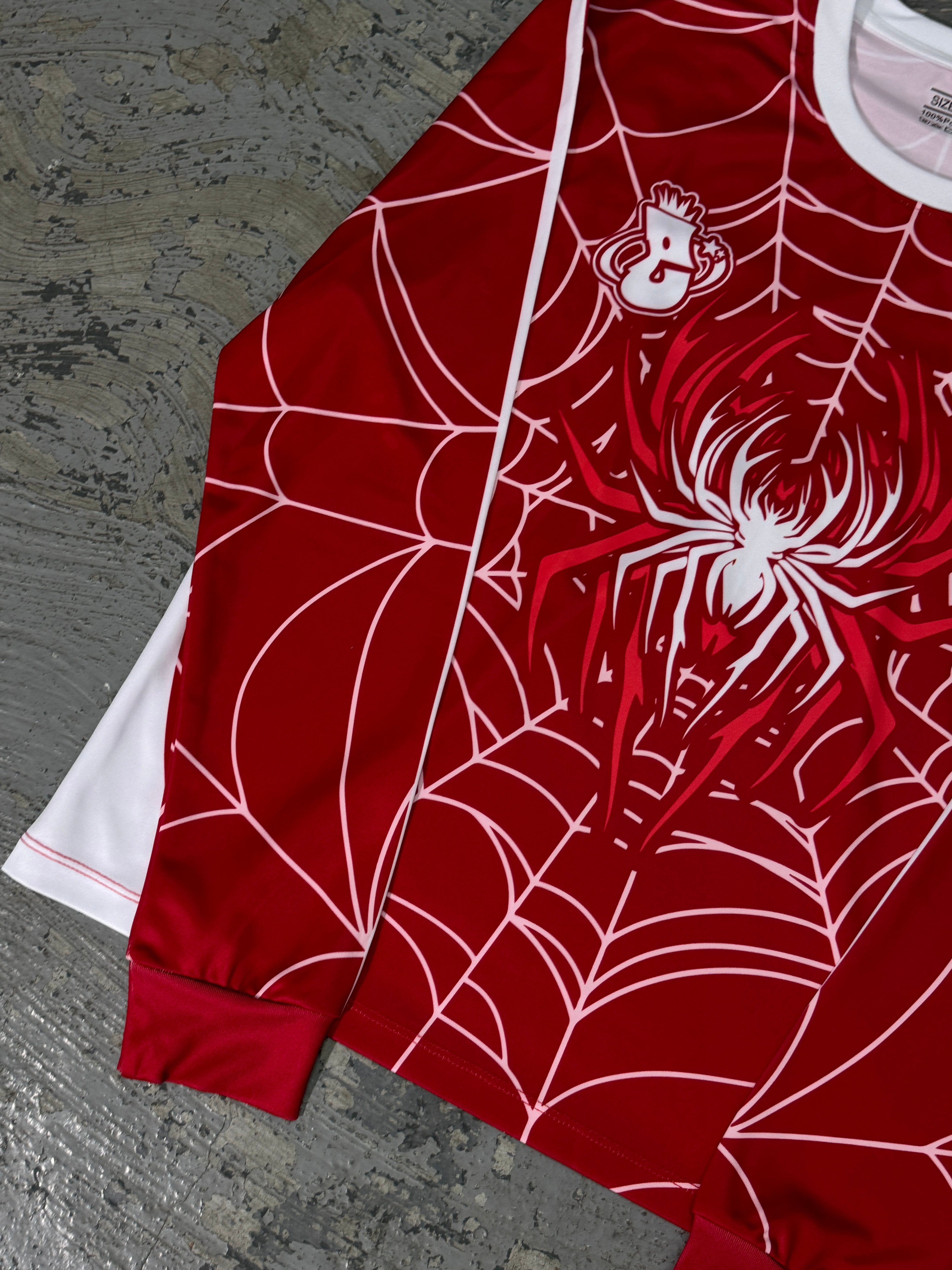Elixir Spider Red - White Football T-Shirt