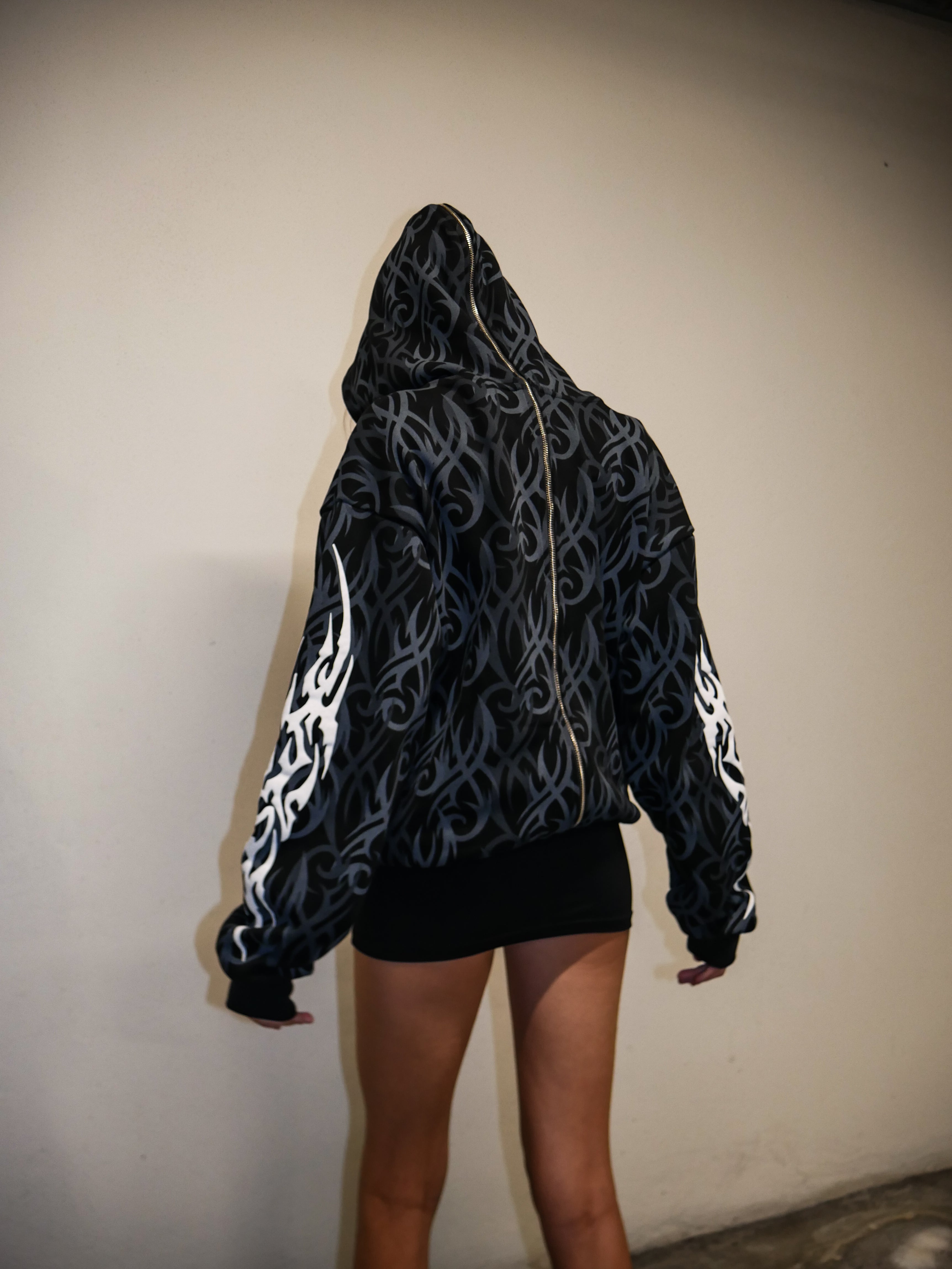 Elixir Diagonal Tribal Zip-Up