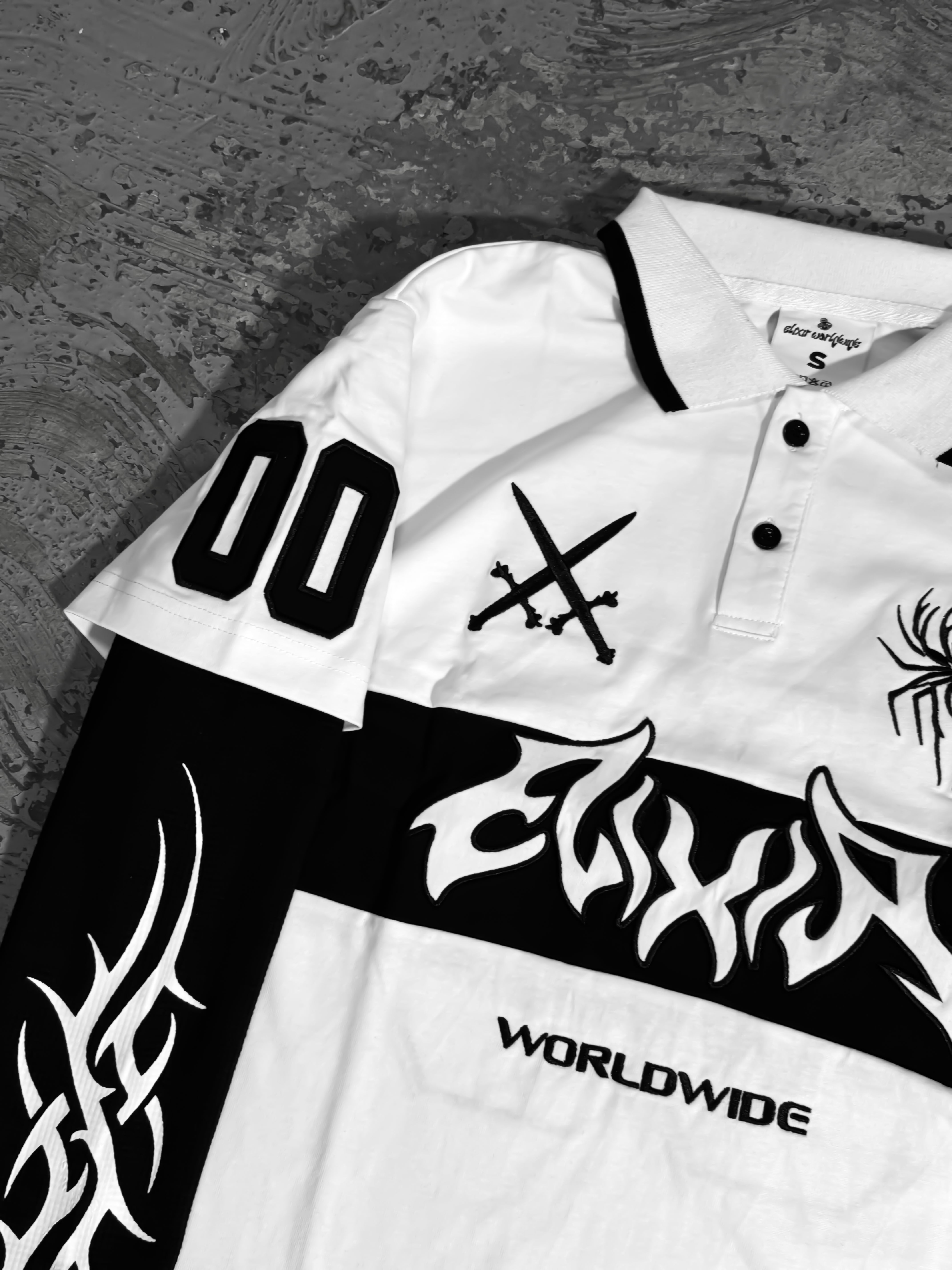 Elixir 00 White Tribal Polo