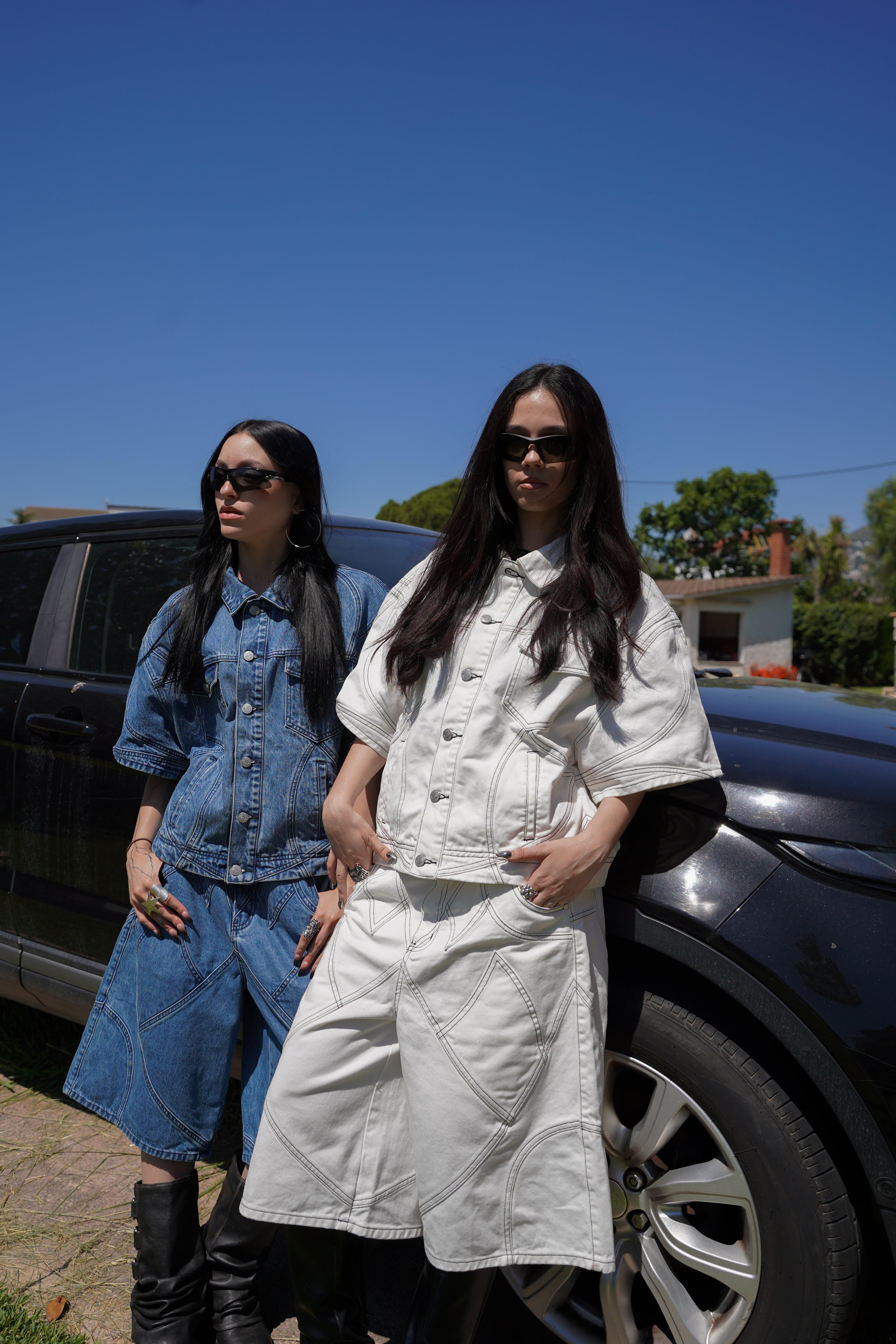 Elixir White Denim Set JACKET