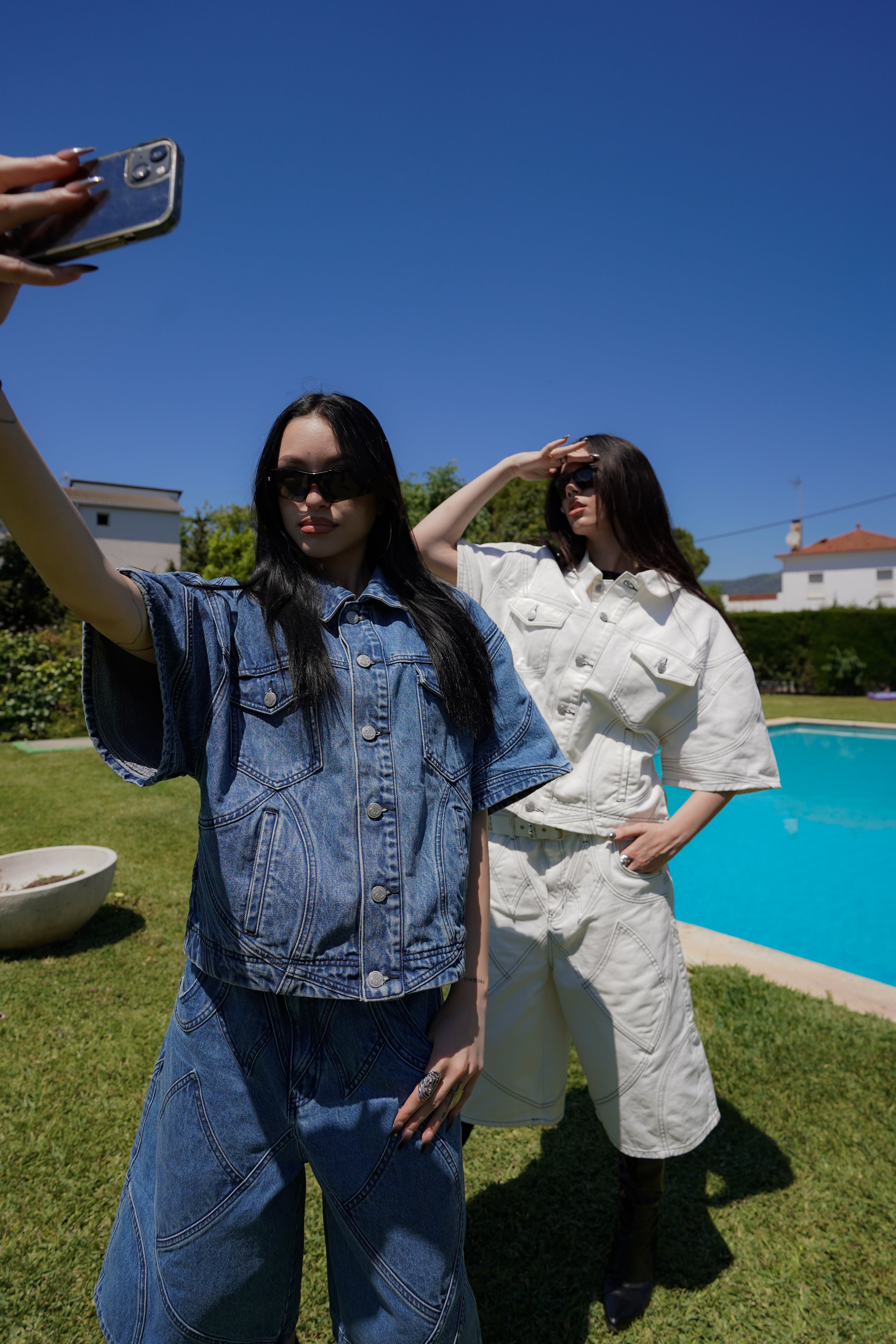 Elixir White Denim Set JACKET