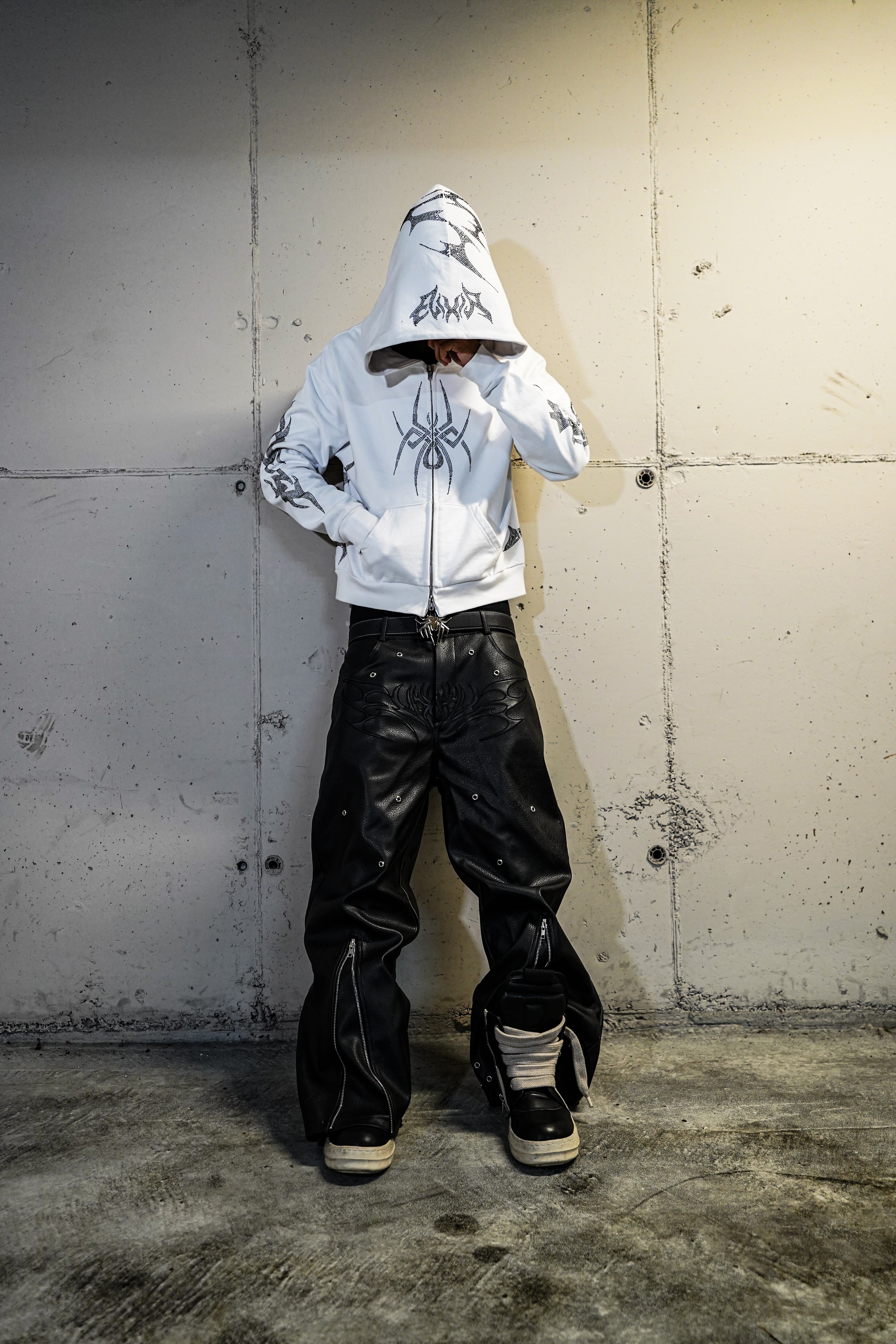 Elixir White Rhinestones v2 Zip Up