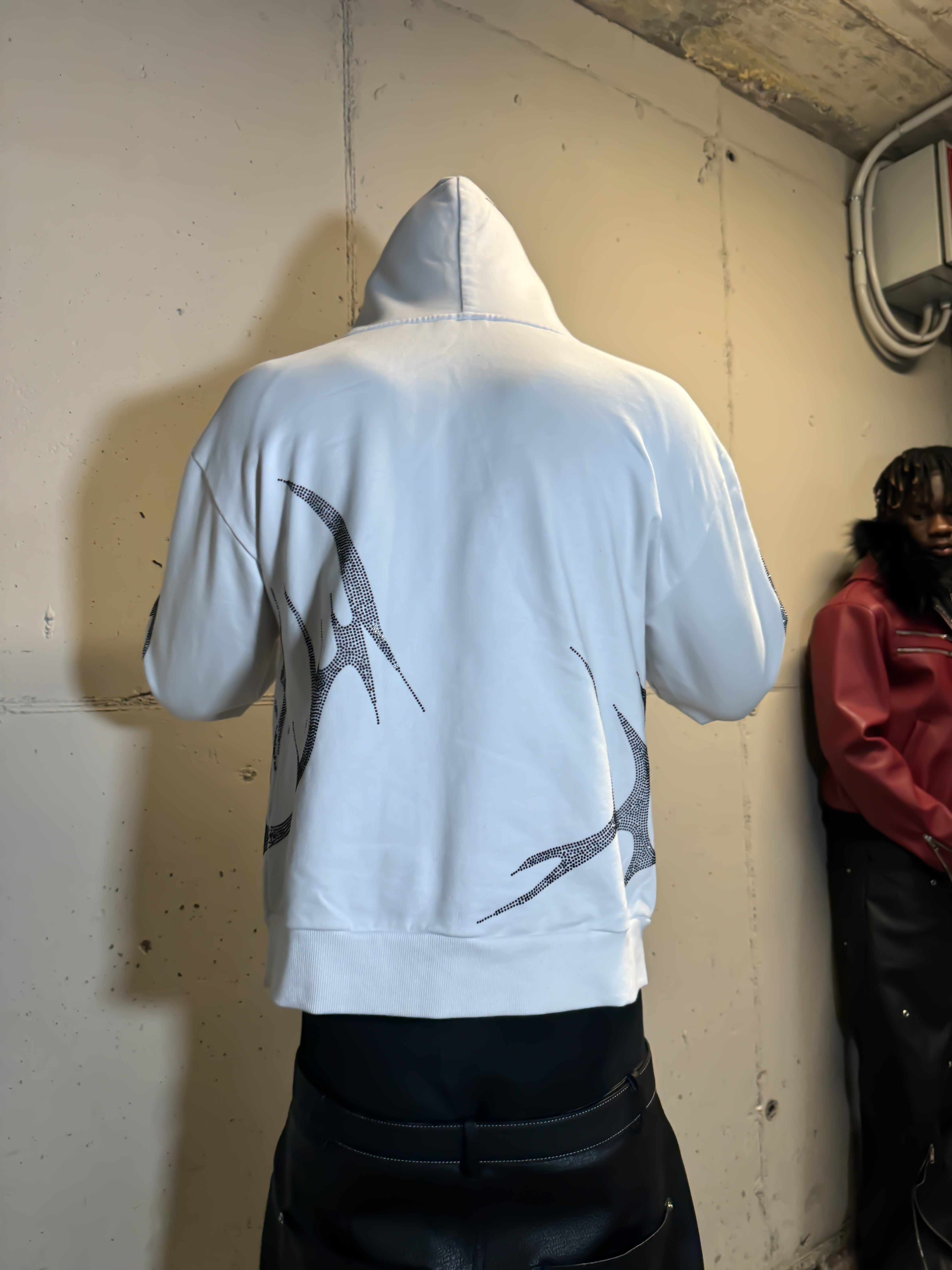 Elixir White Rhinestones v2 Zip Up