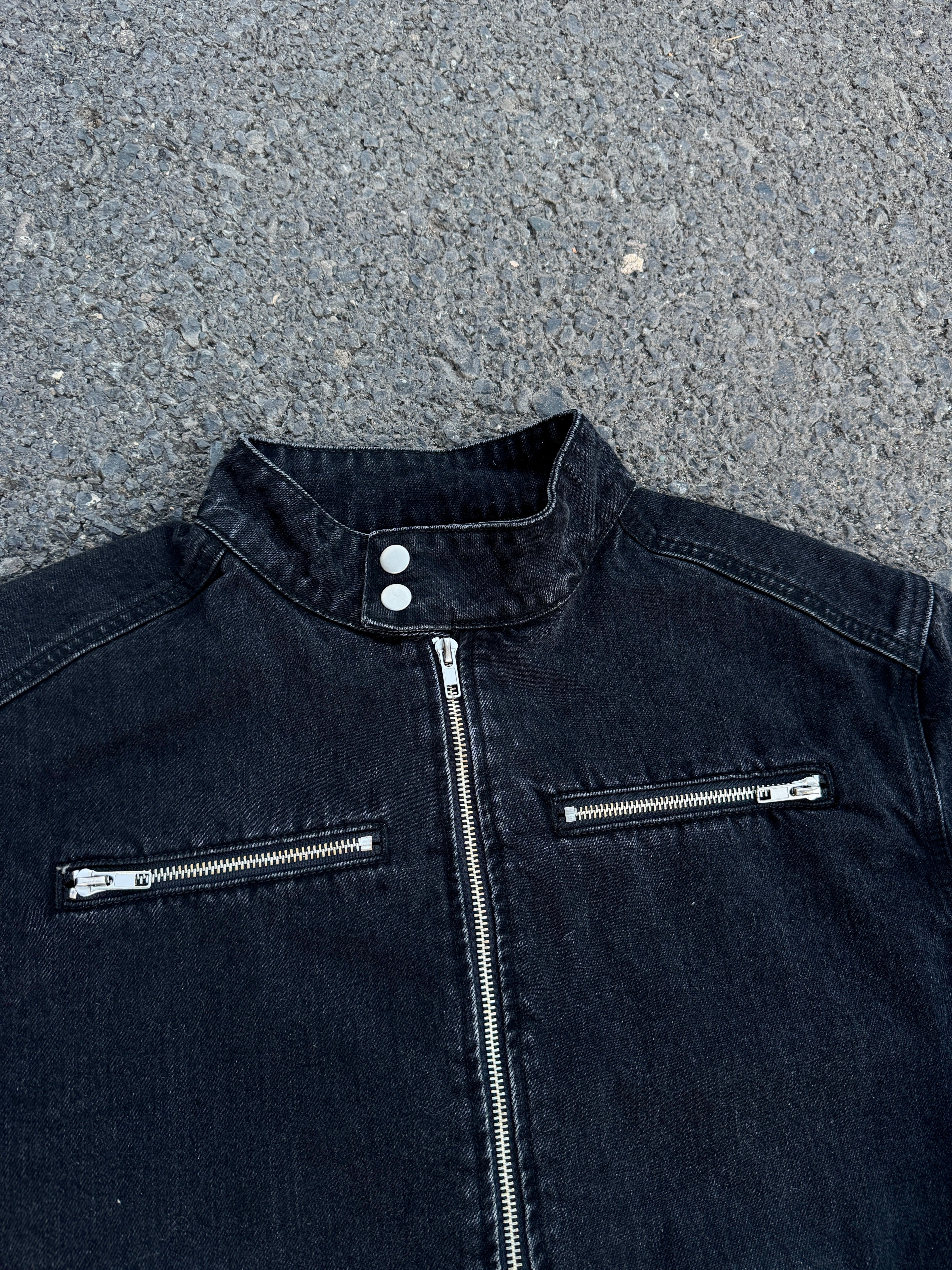 Elixir Black Winter Denim Set Jacket