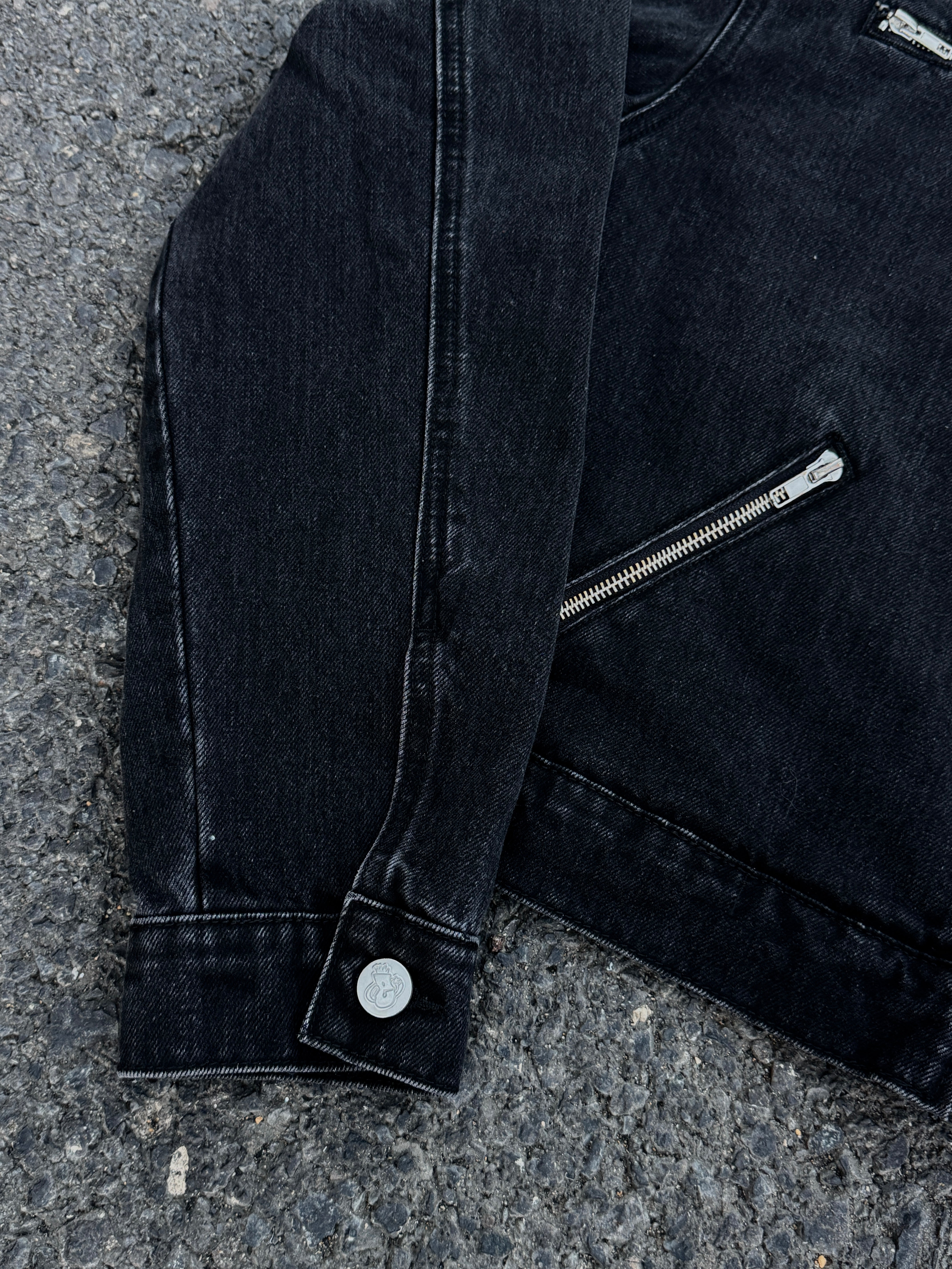 Elixir Black Winter Denim Set Jacket