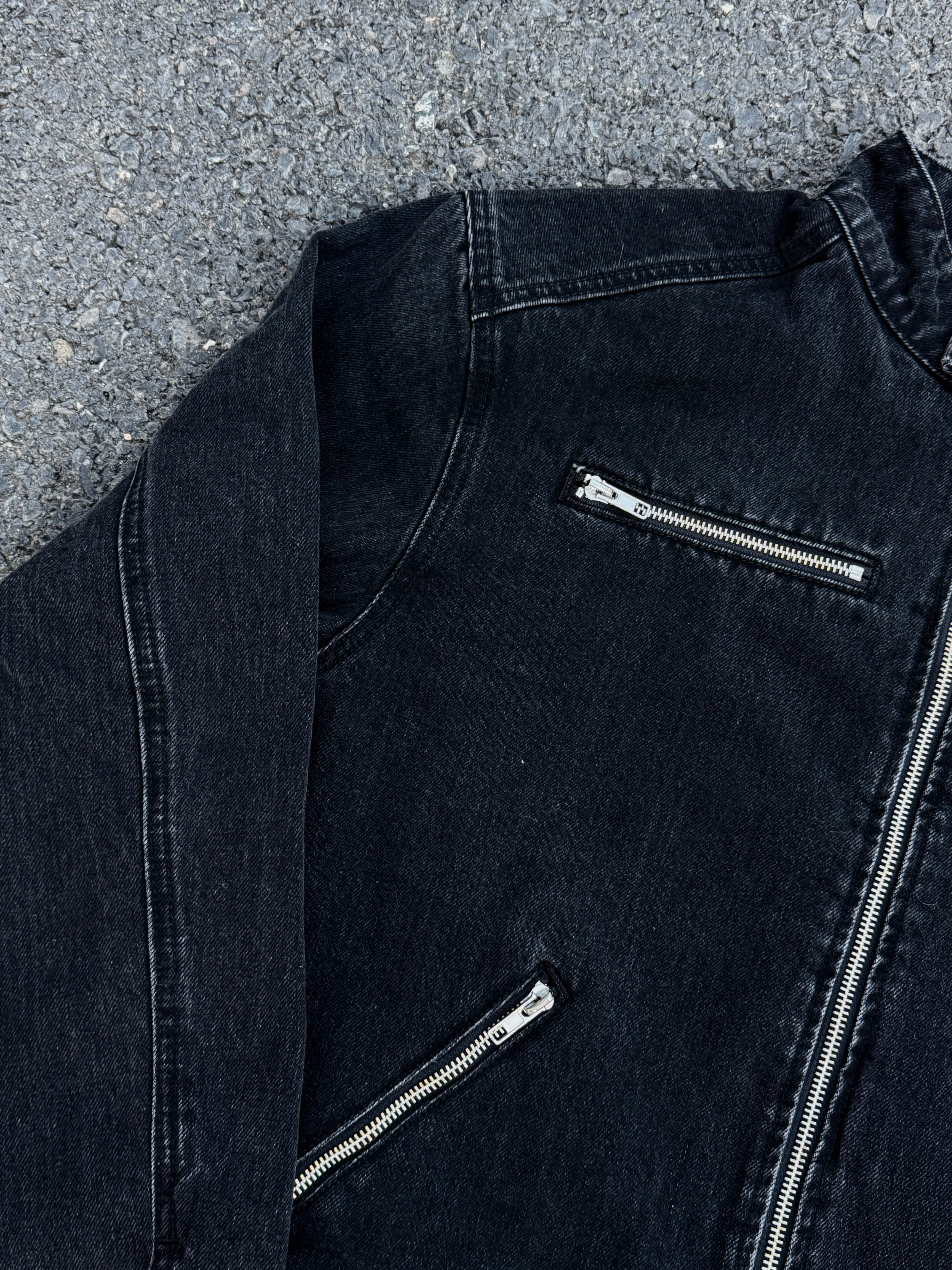 Elixir Black Winter Denim Set Jacket