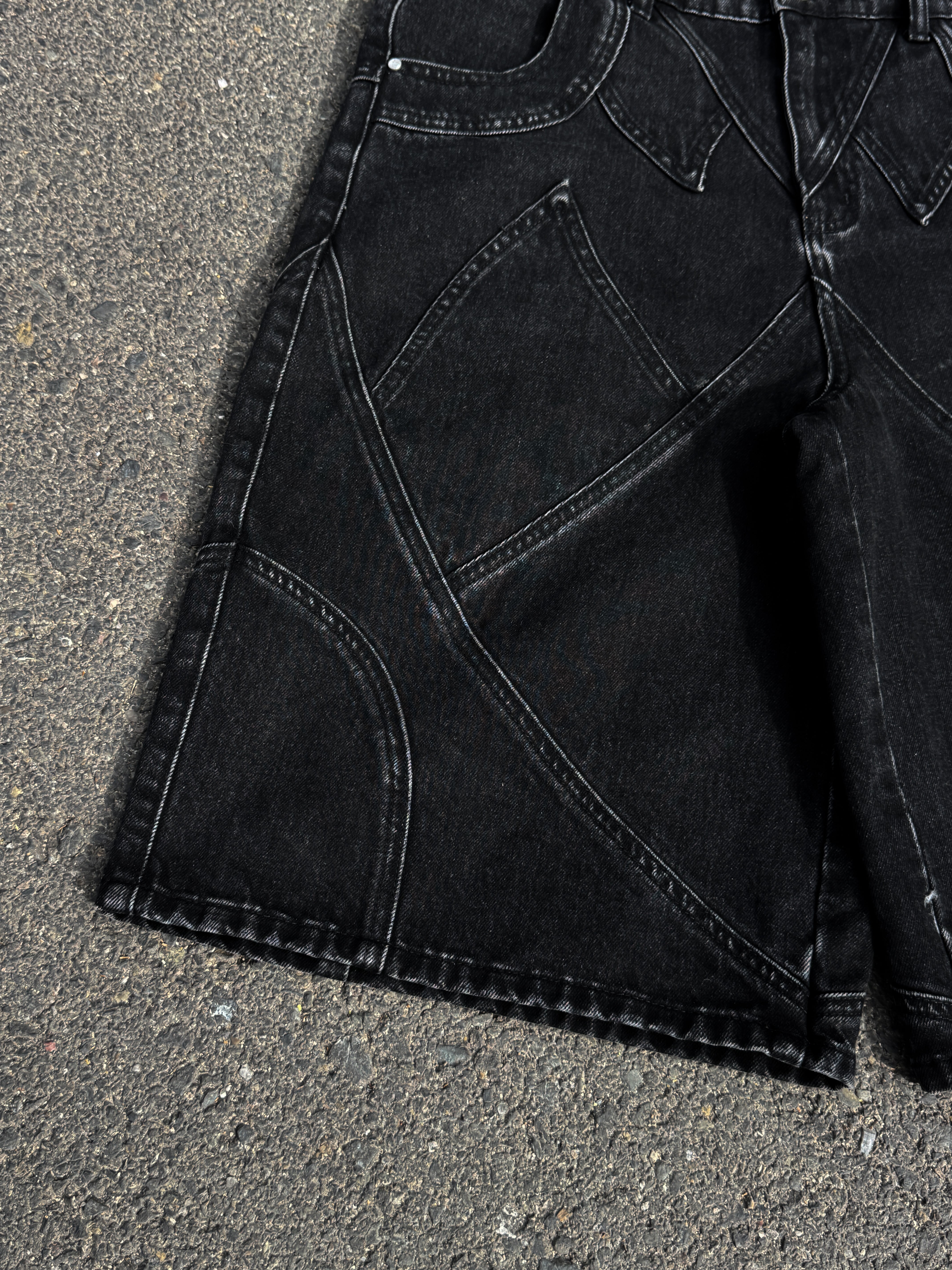 Elixir Black Denim Set JORTS