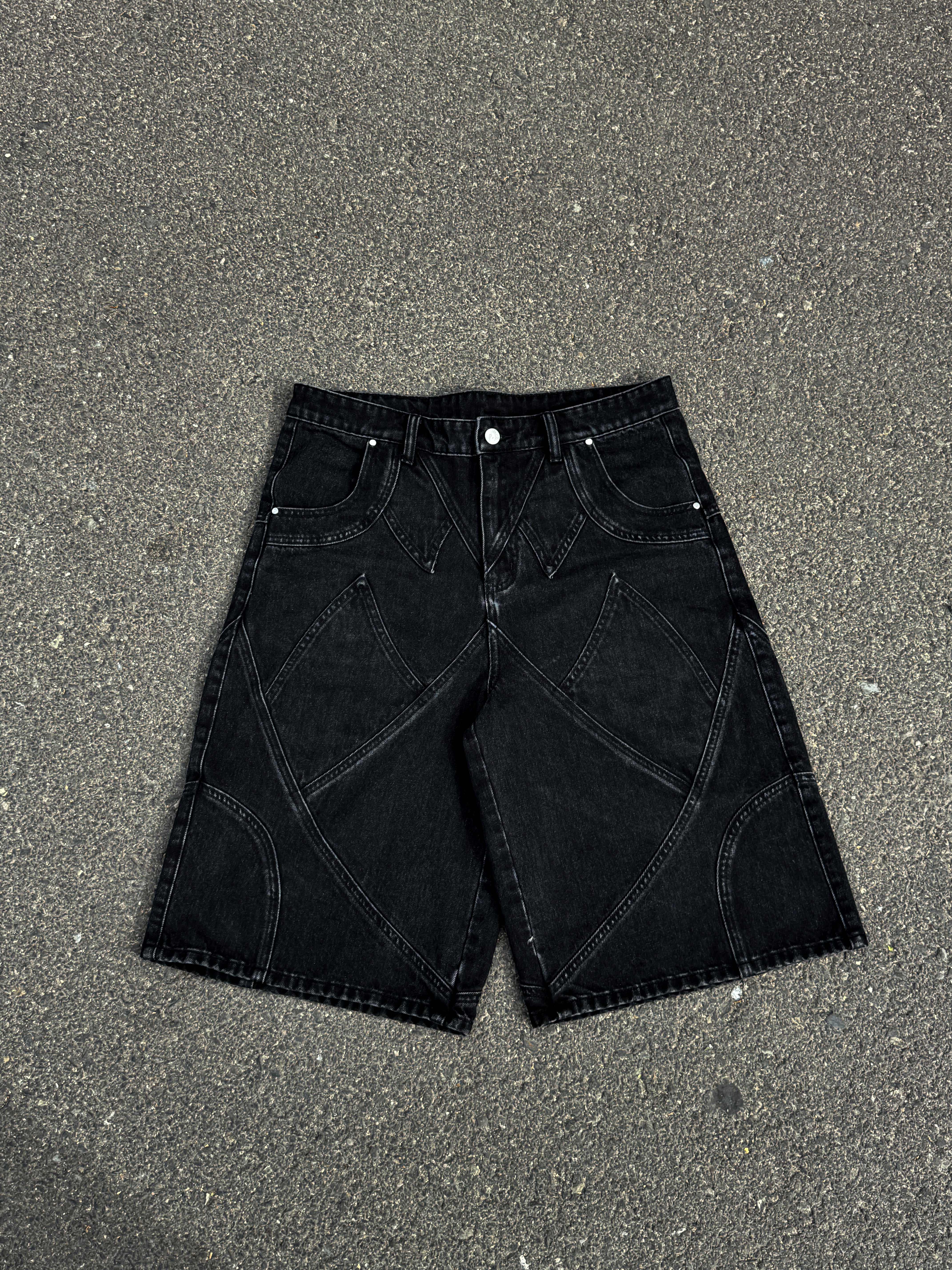 Elixir Black Denim Set JORTS
