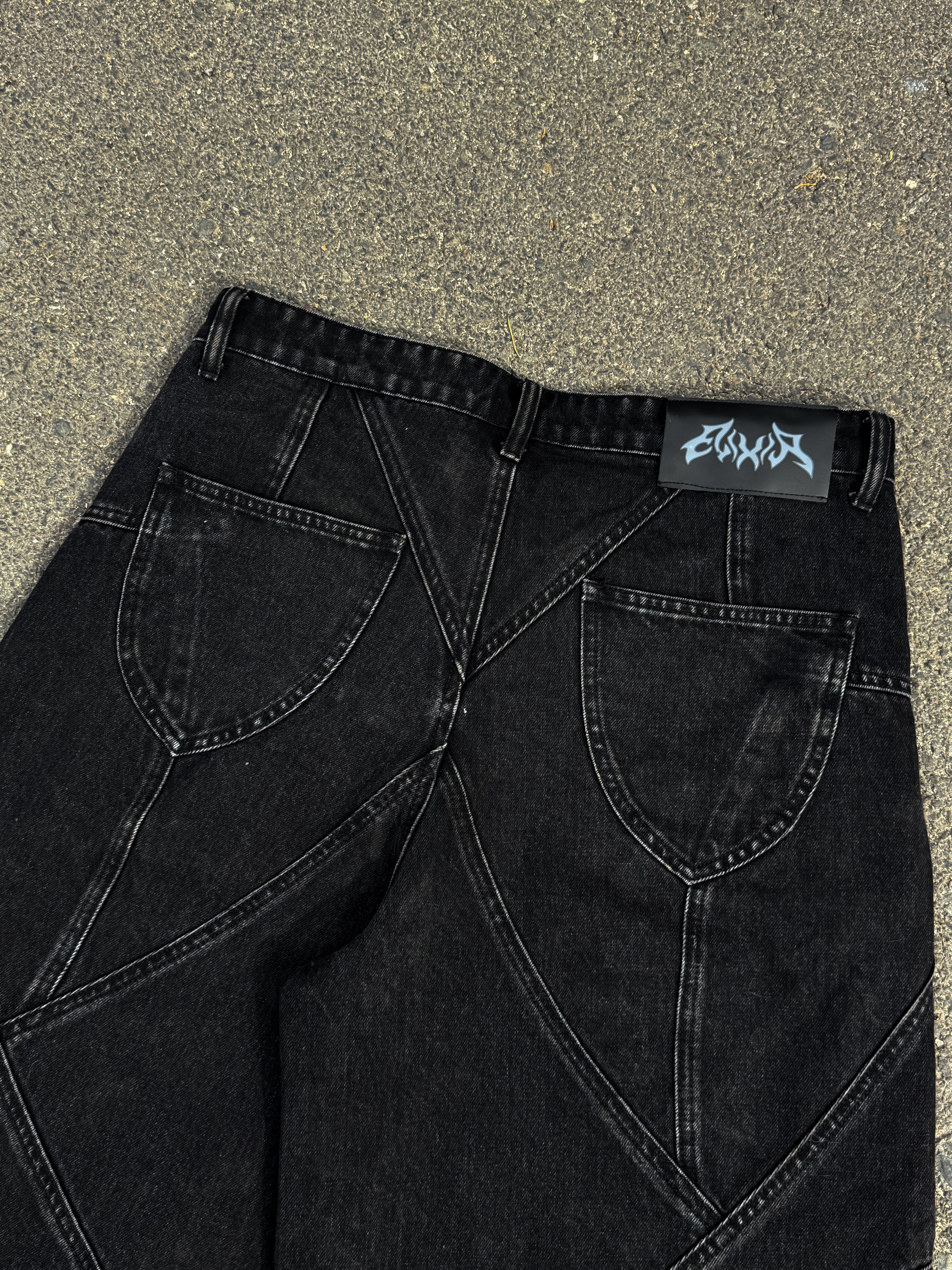 Elixir Black Denim Set JORTS