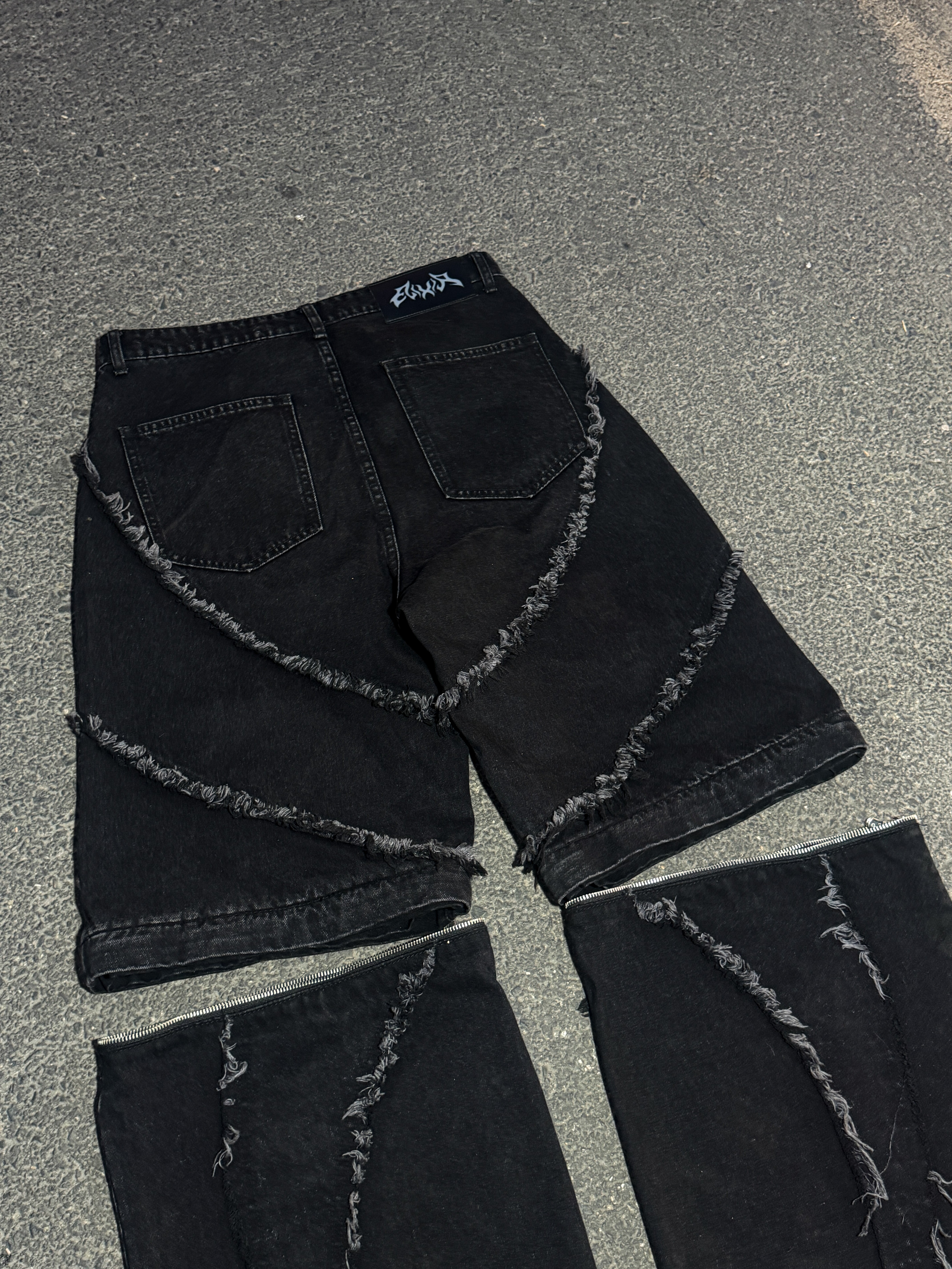 Elixir Distressed Detachable Jeans