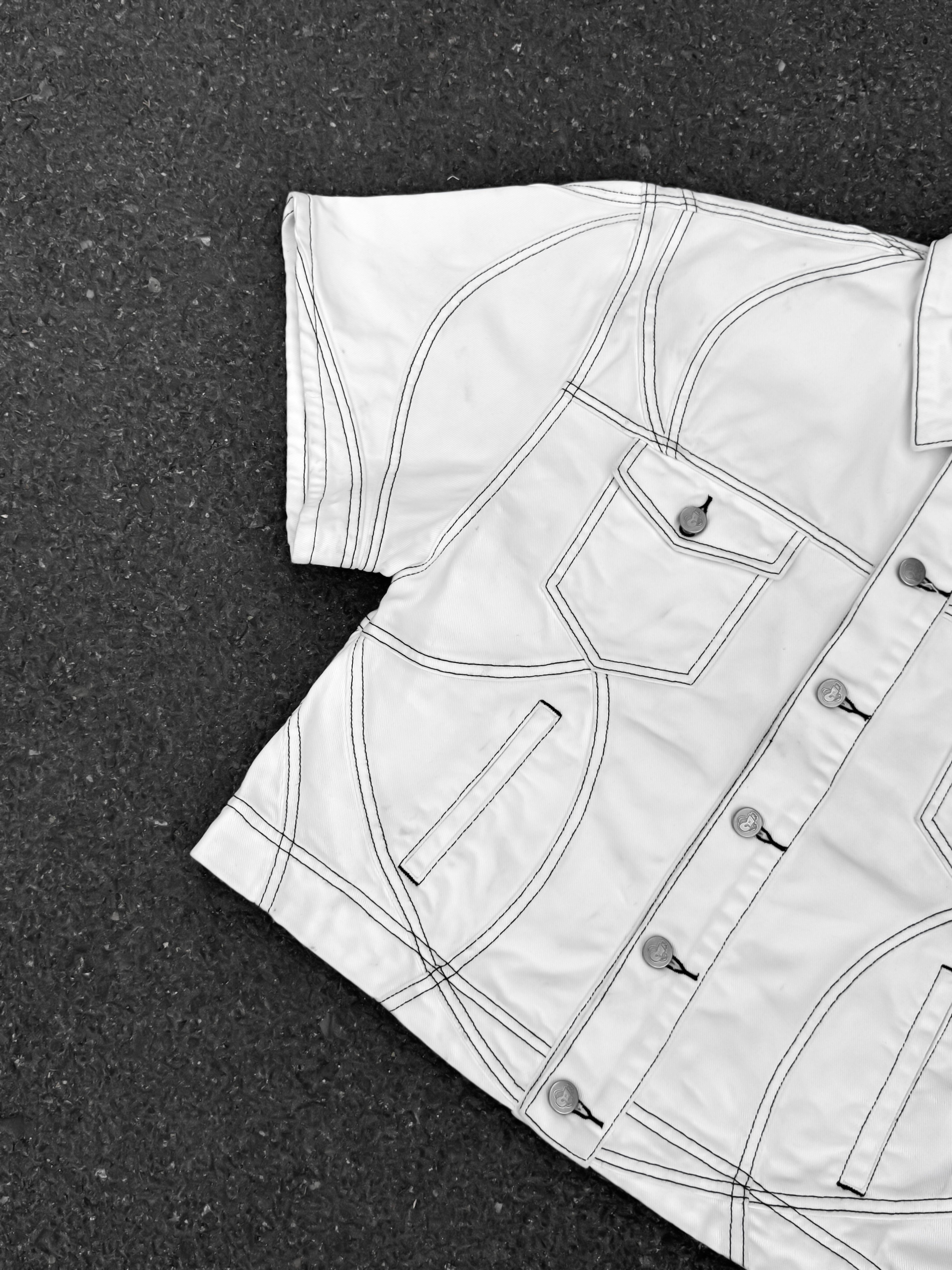 Elixir White Denim Set JACKET