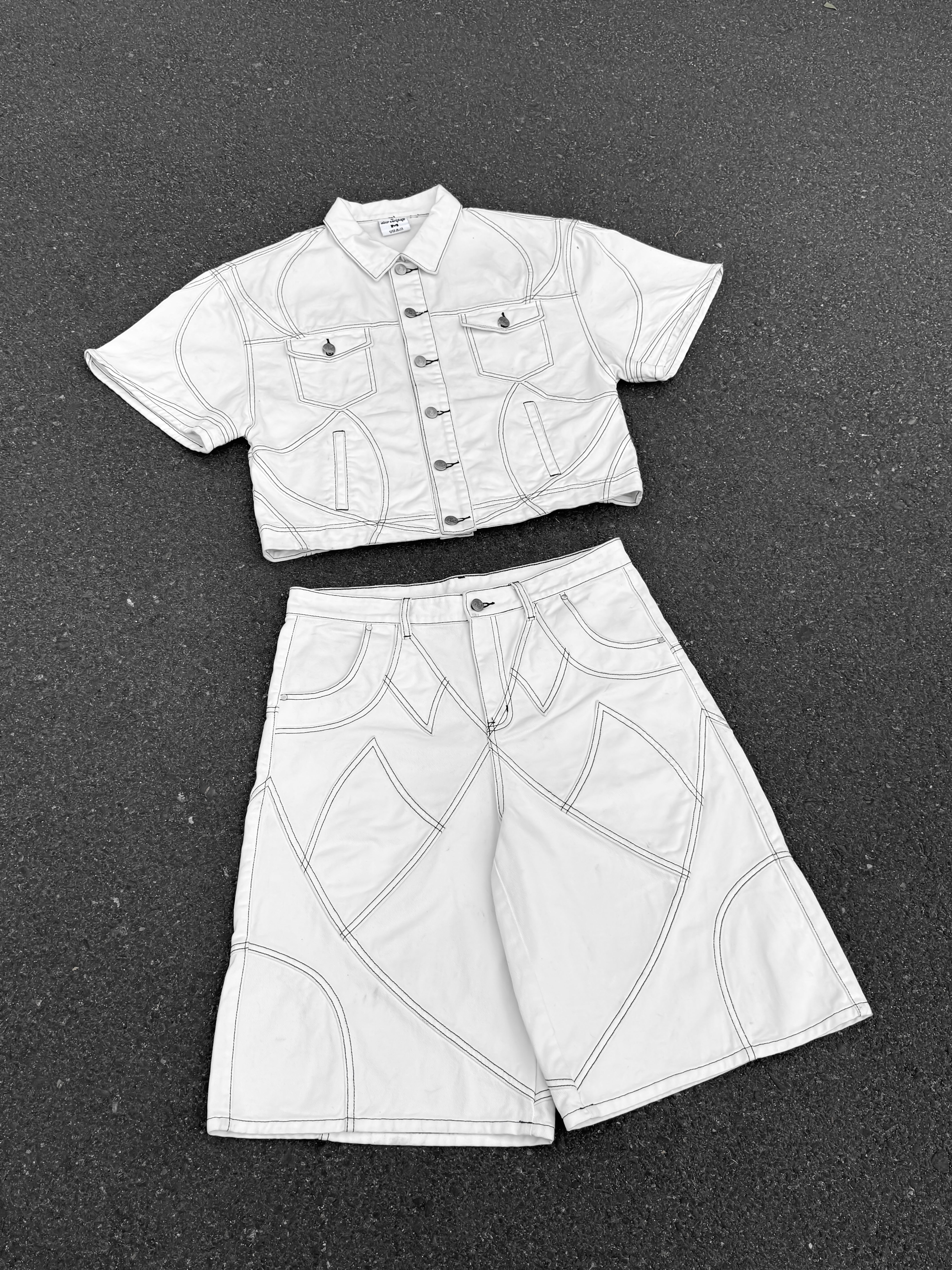 Elixir White Denim Set JACKET