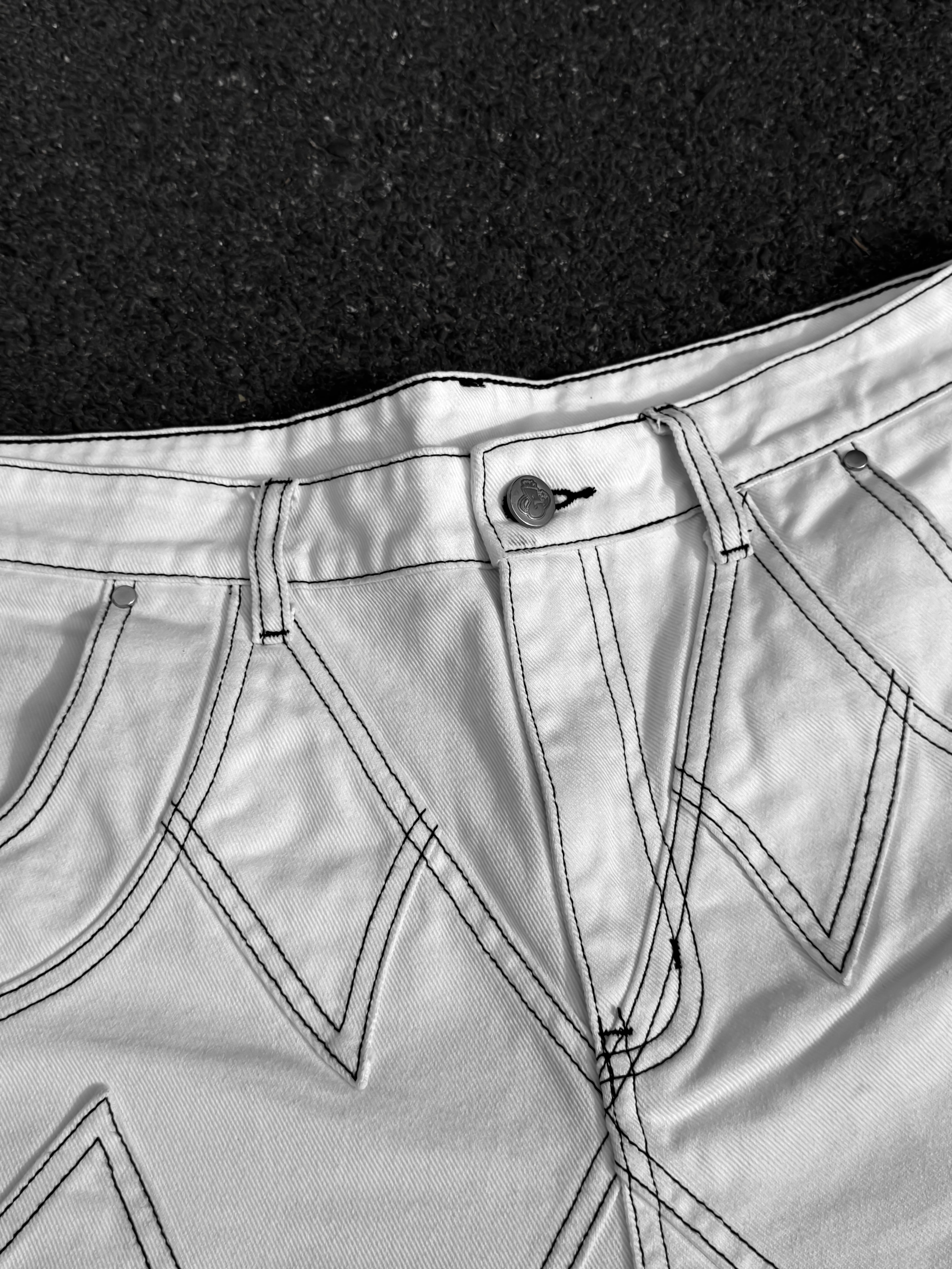 Elixir White Denim Set JORTS