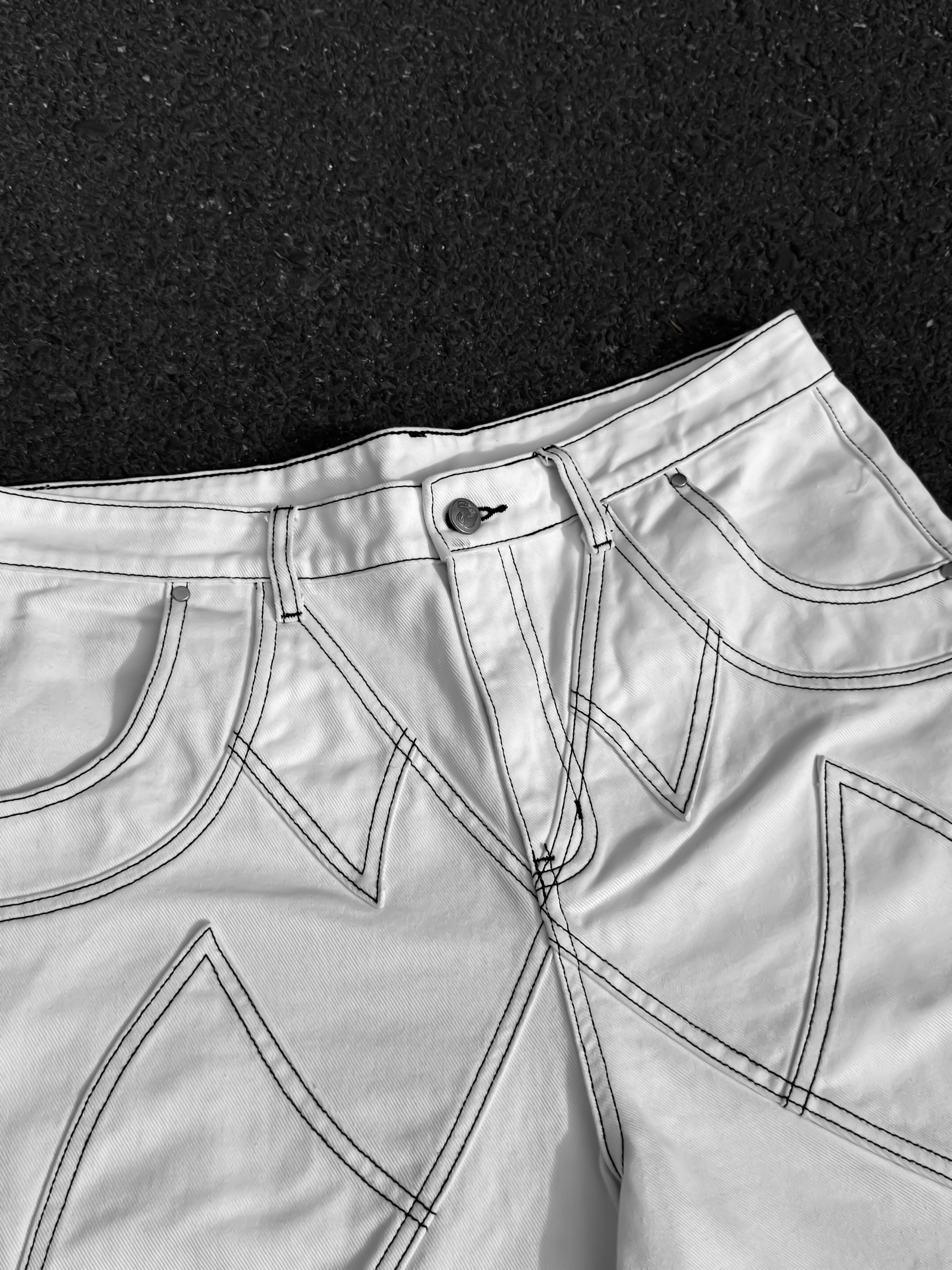 Elixir White Denim Set JORTS