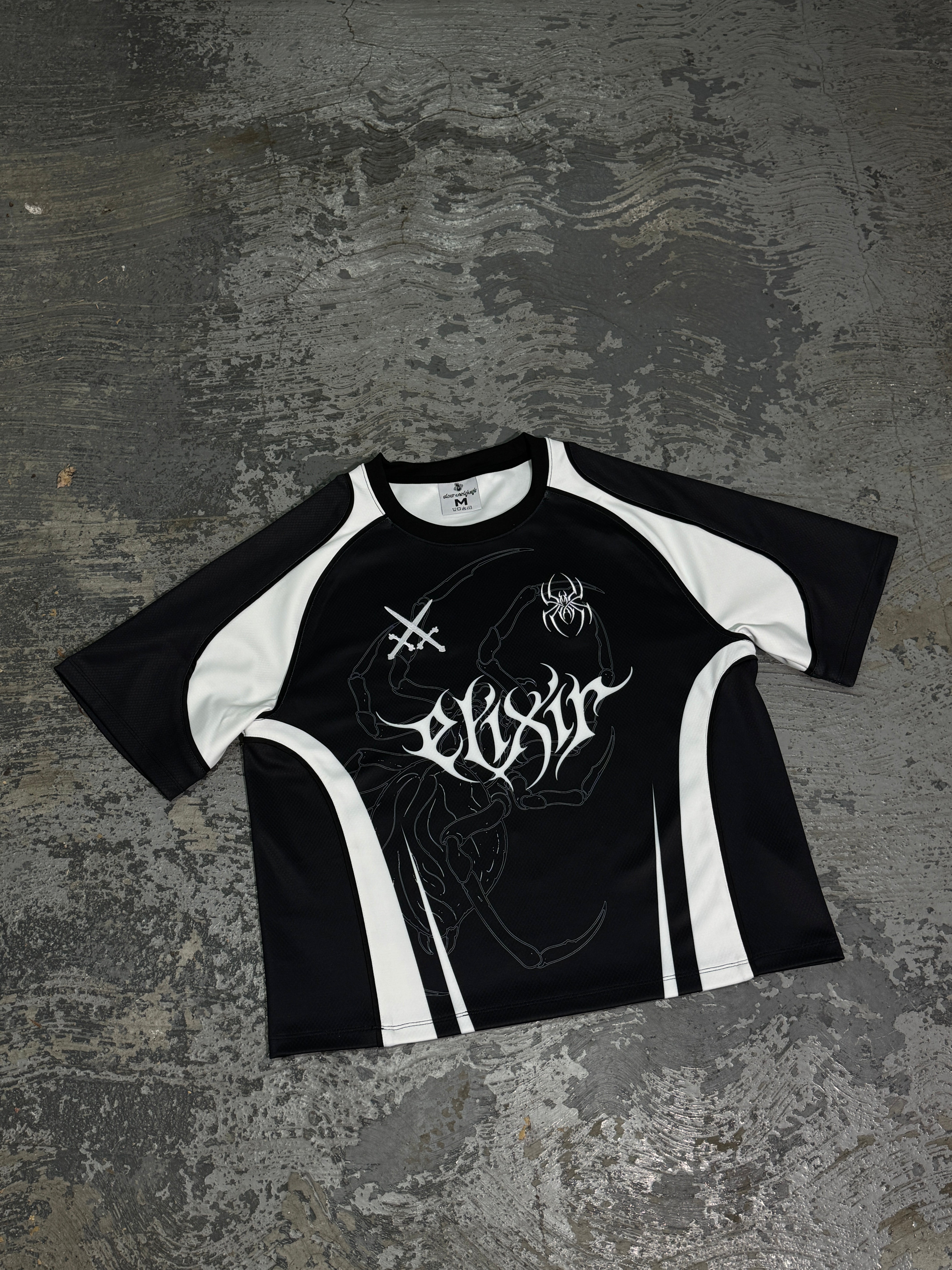 Elixir Spider Black Football Jersey