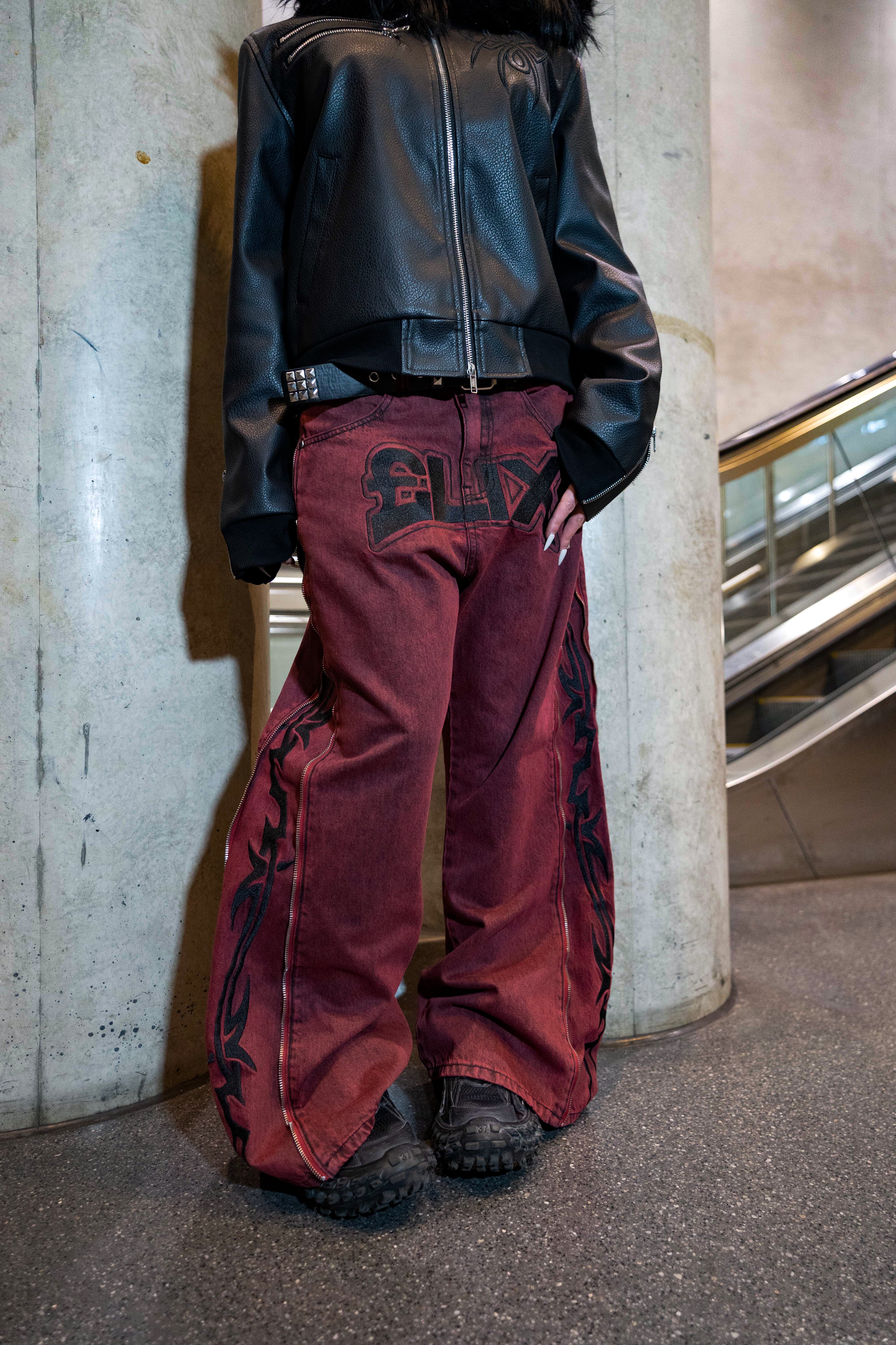 Elixir Tribal Red Jeans