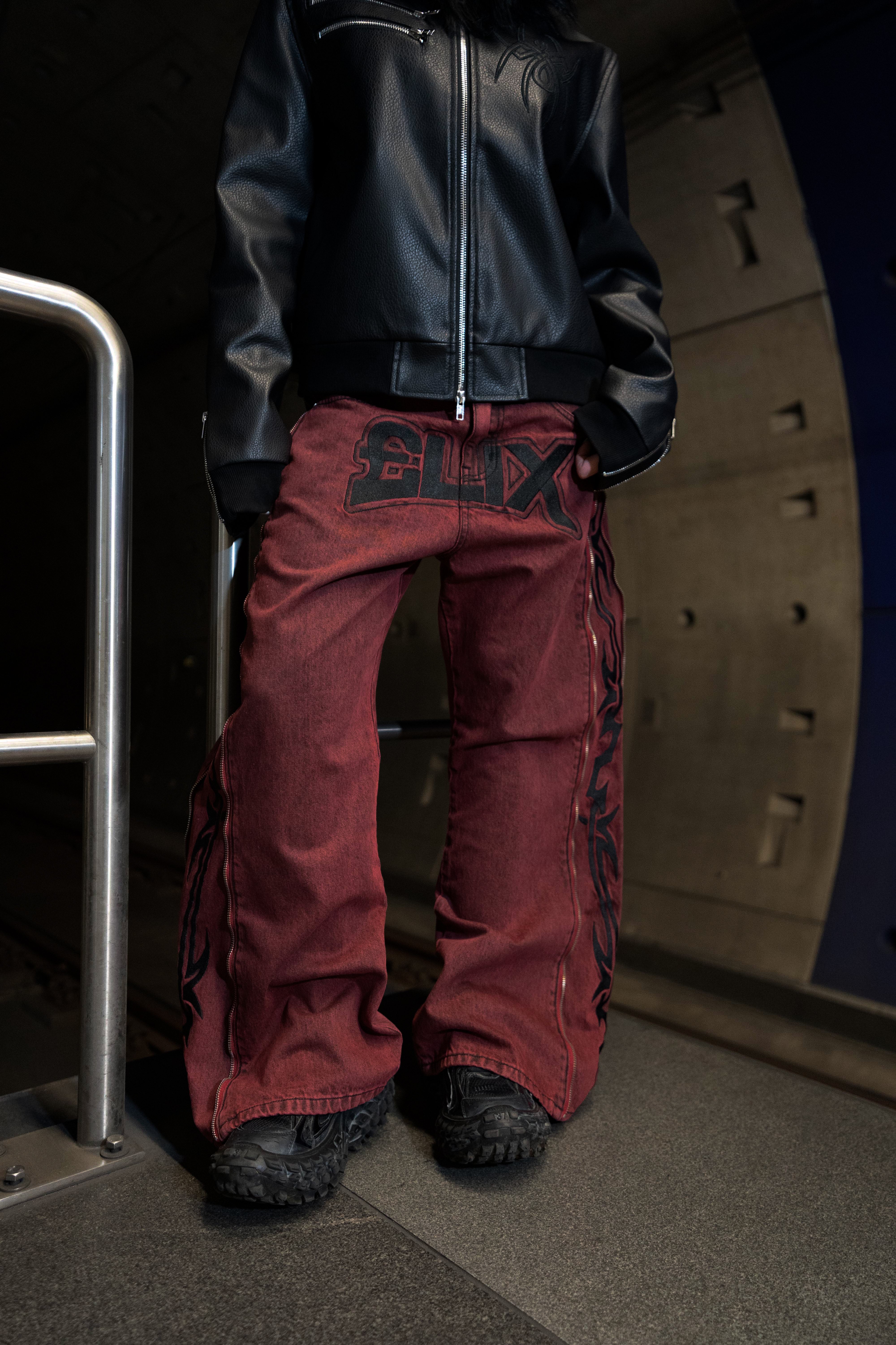 Elixir Tribal Red Jeans