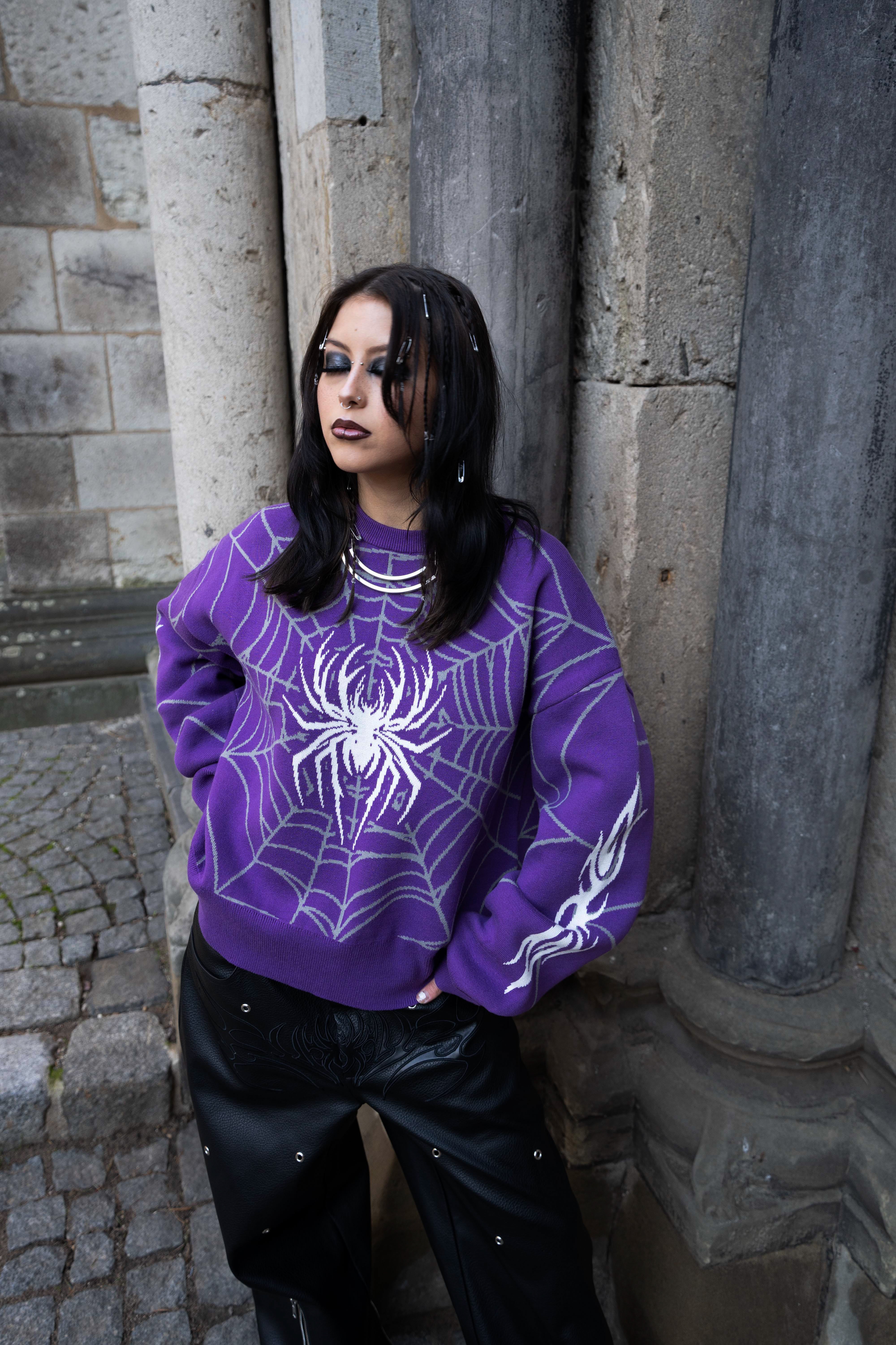 Elixir Purple Knitted Sweater