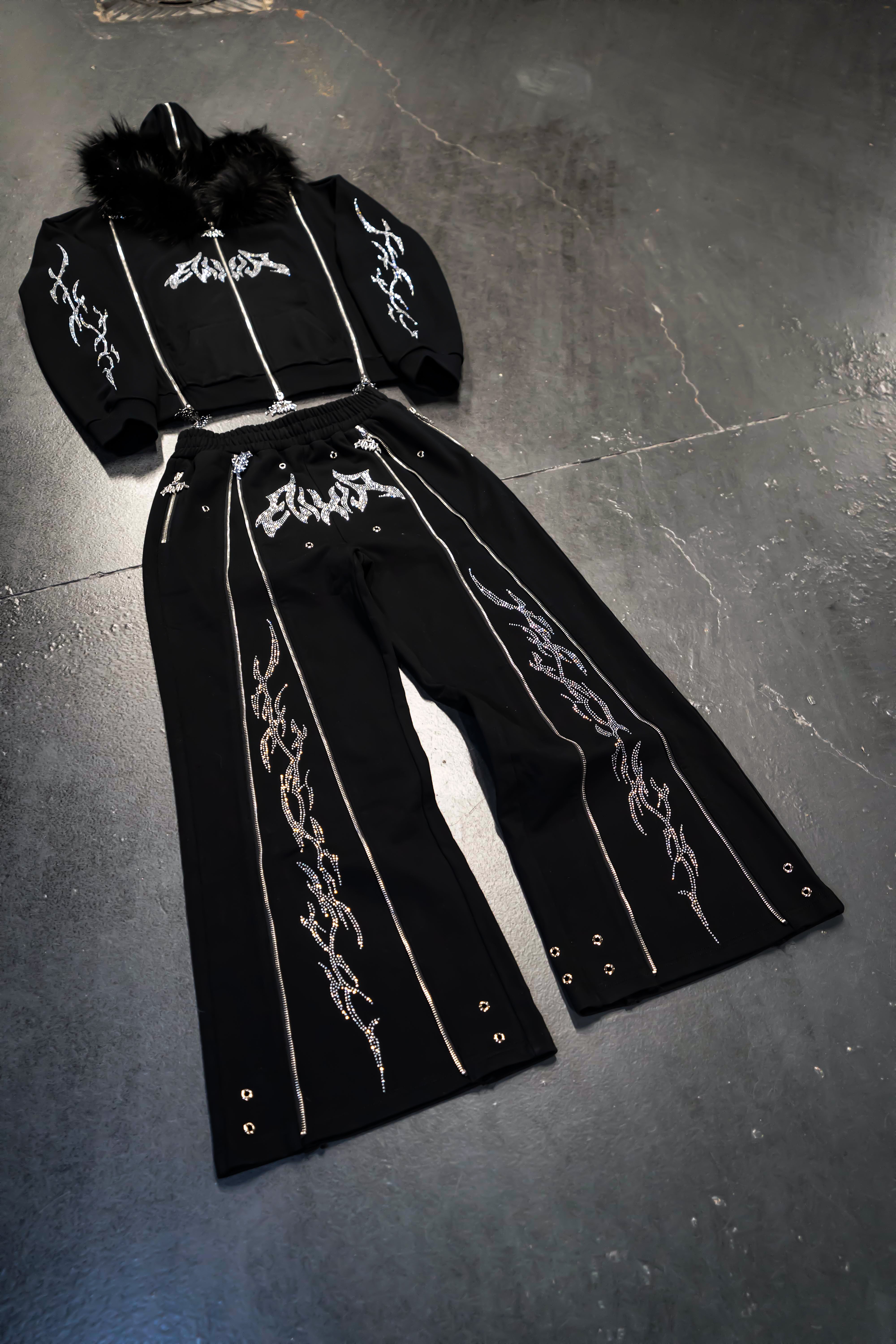Elixir Rhinestones Tracksuit Pants