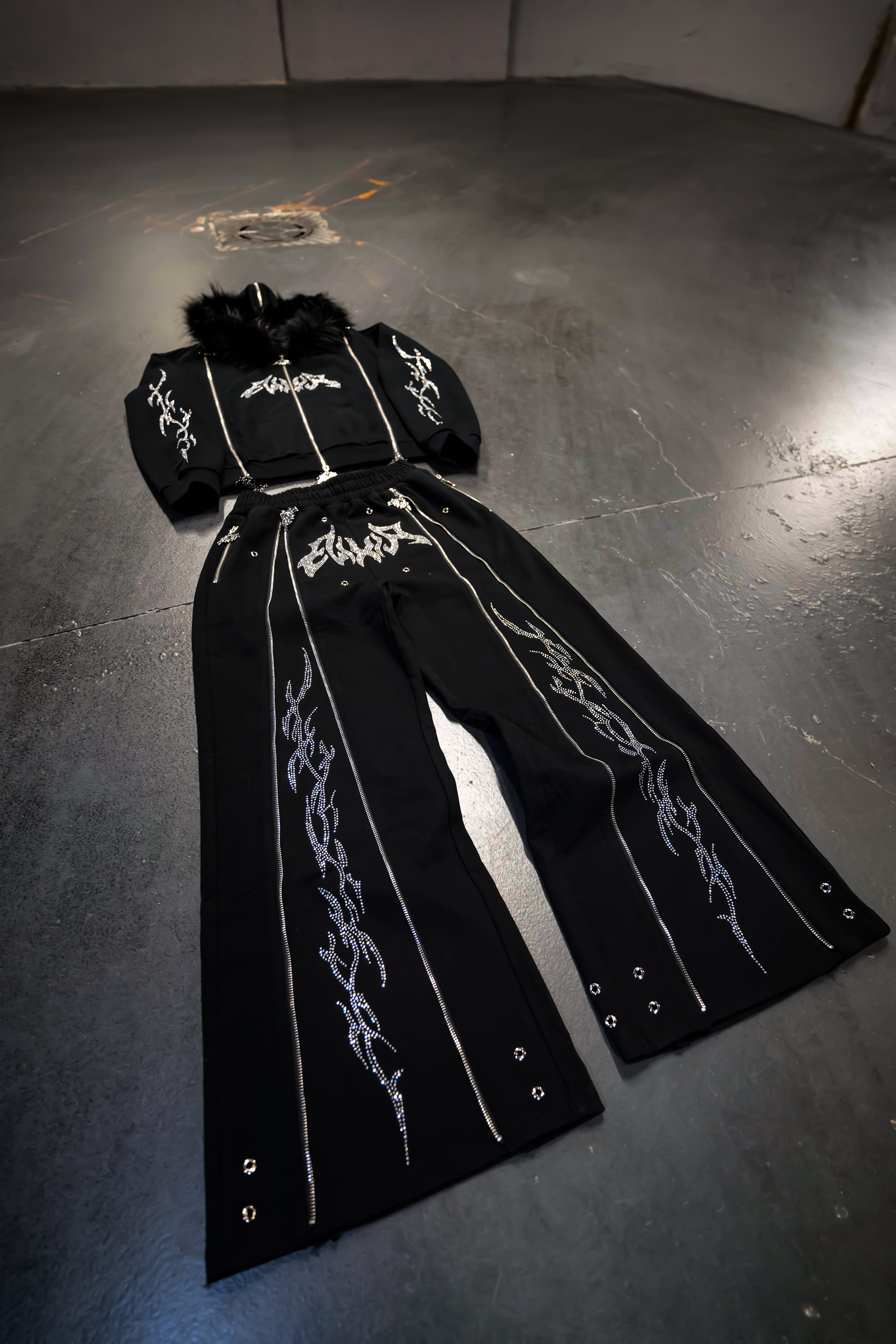Elixir Rhinestones Tracksuit Pants