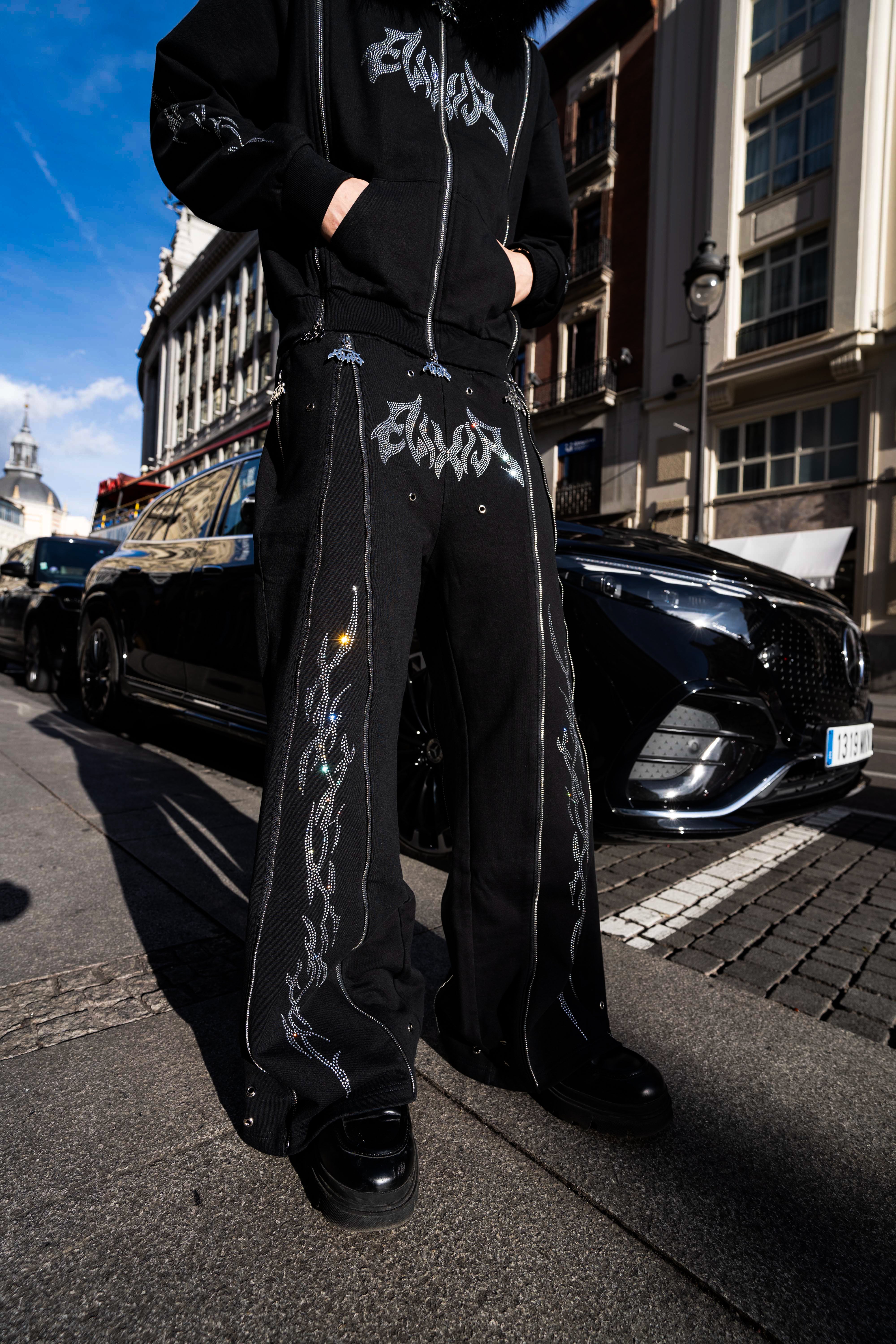 Elixir Rhinestones Tracksuit Pants