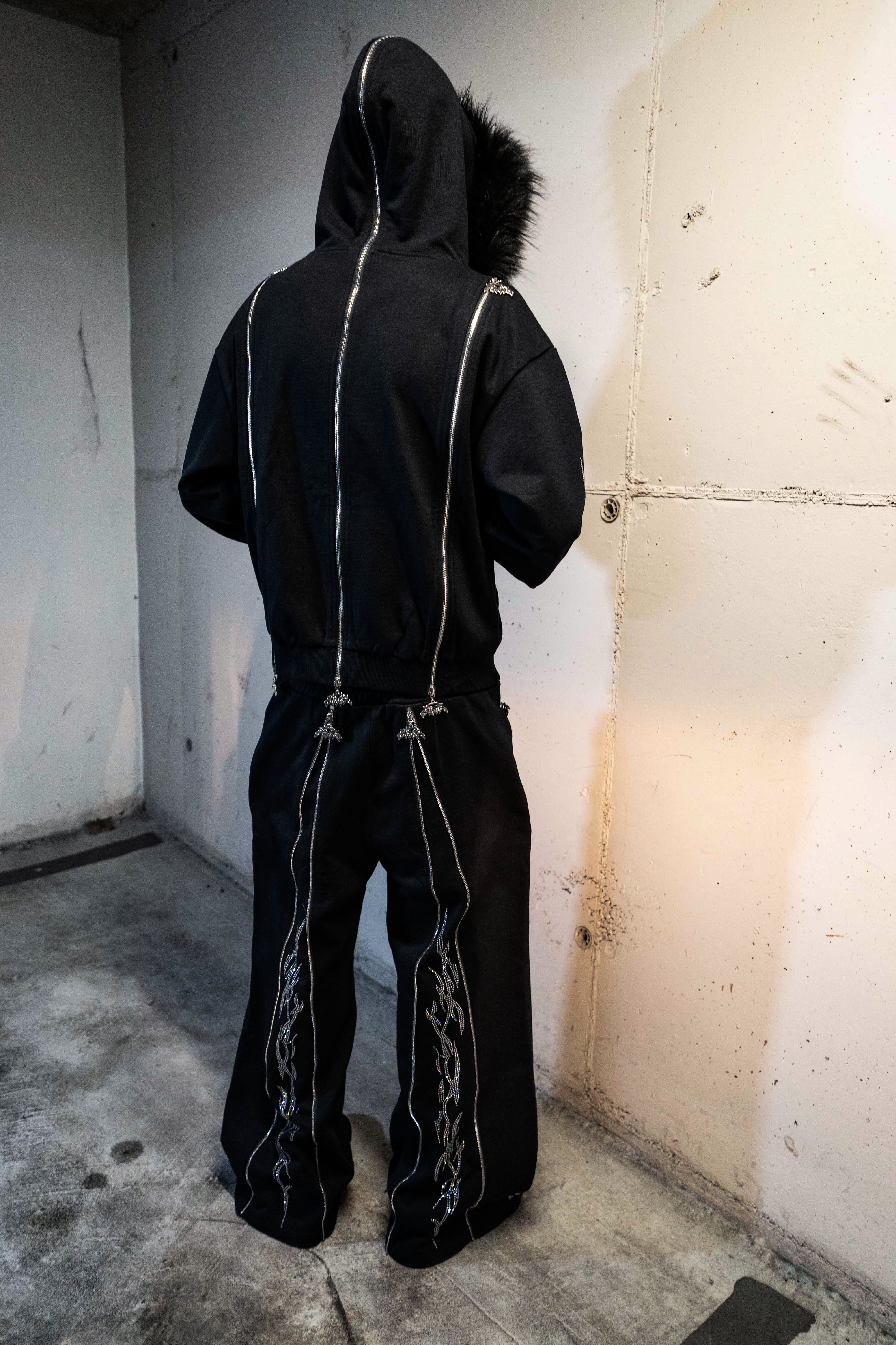 Elixir Rhinestones Tracksuit Zip-Up