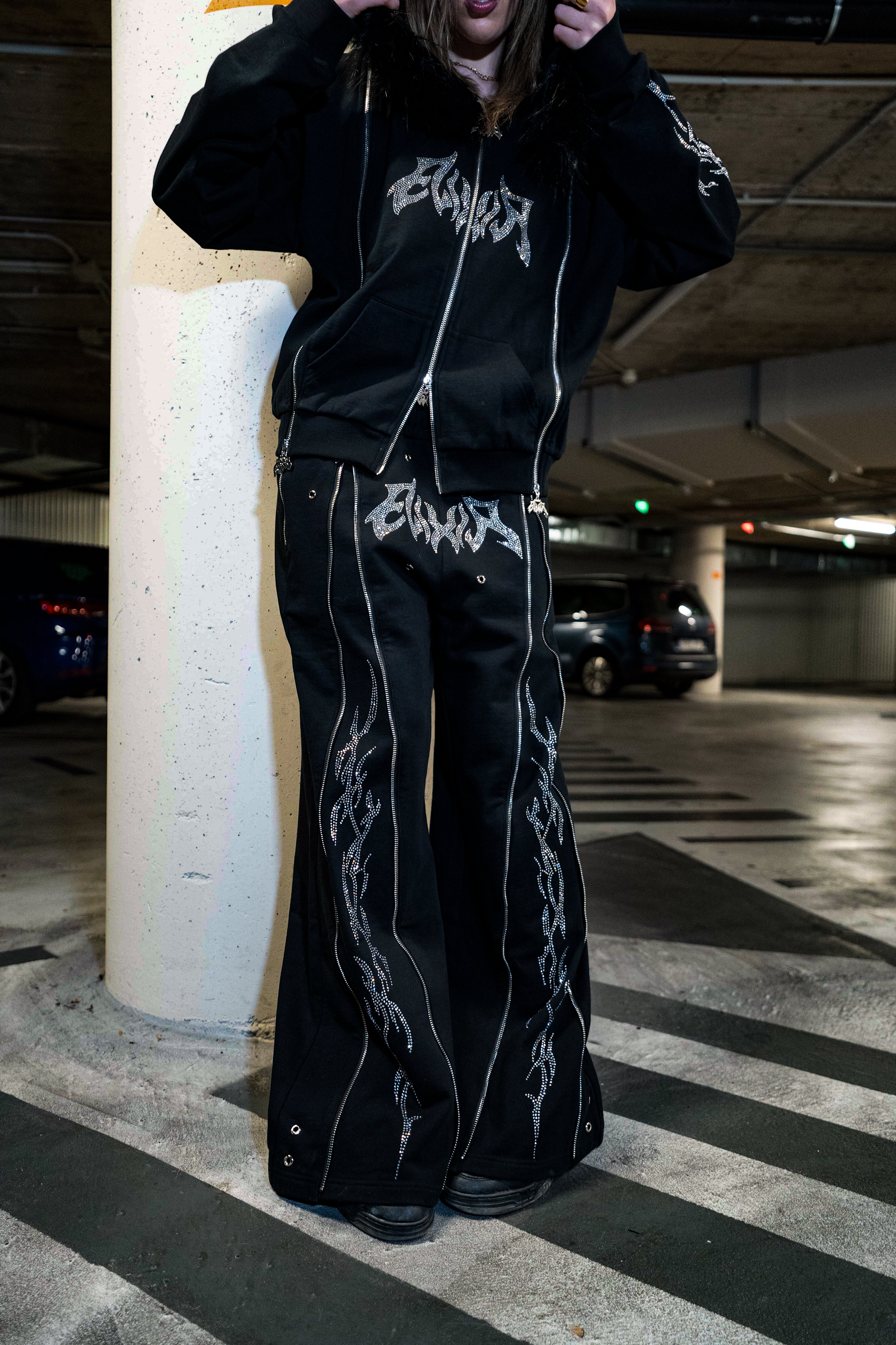 Elixir Rhinestones Tracksuit Pants