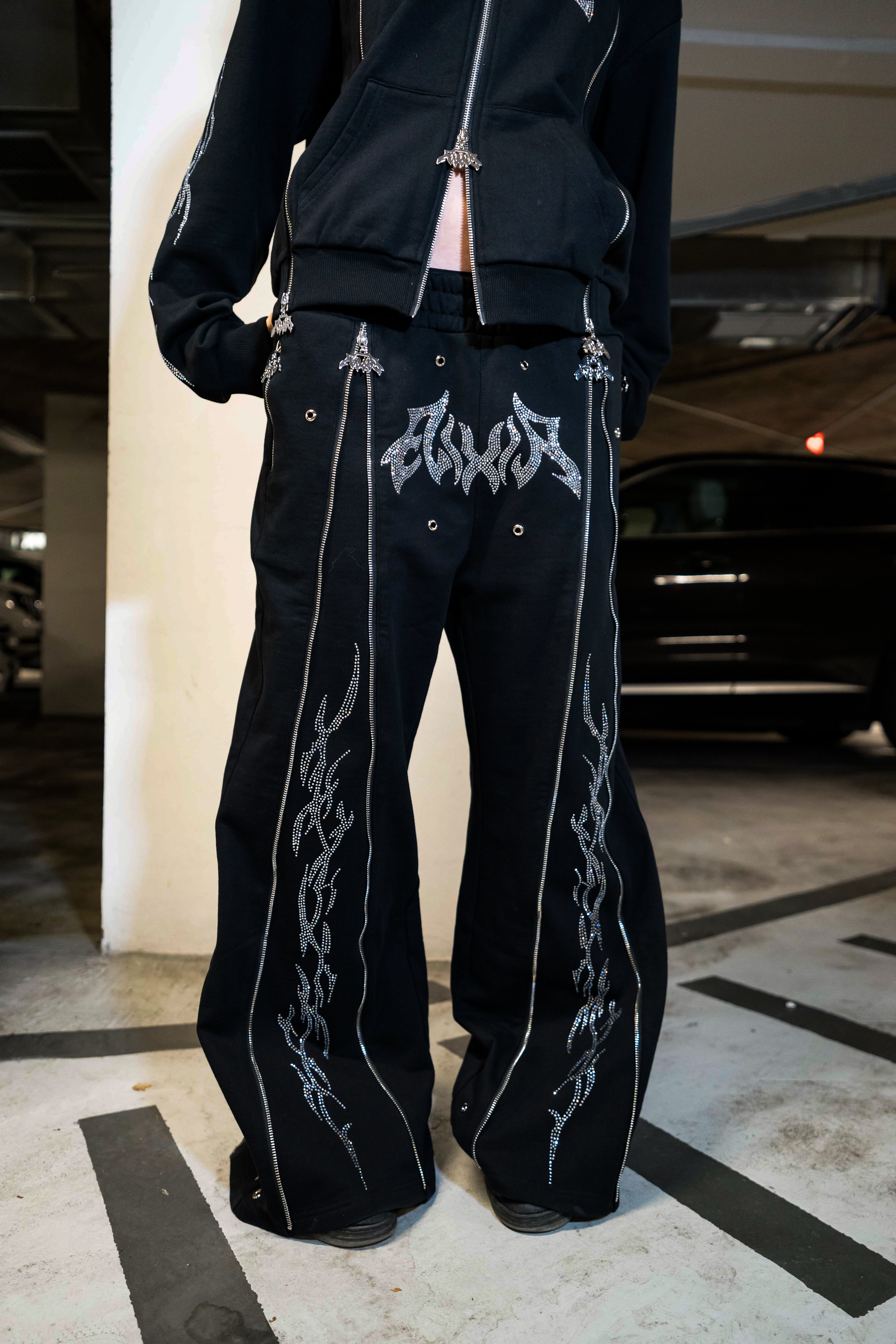 Elixir Rhinestones Tracksuit Pants